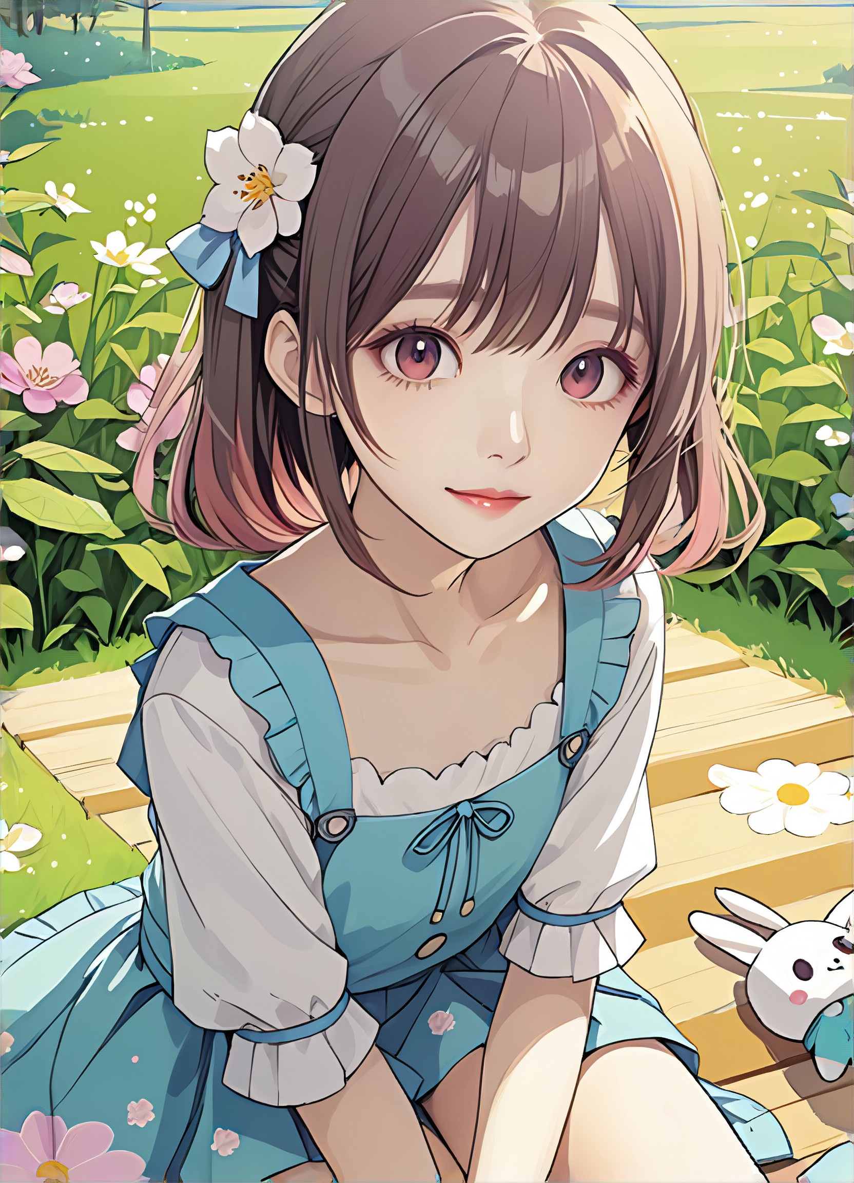 Autumn picnic outing selfie image