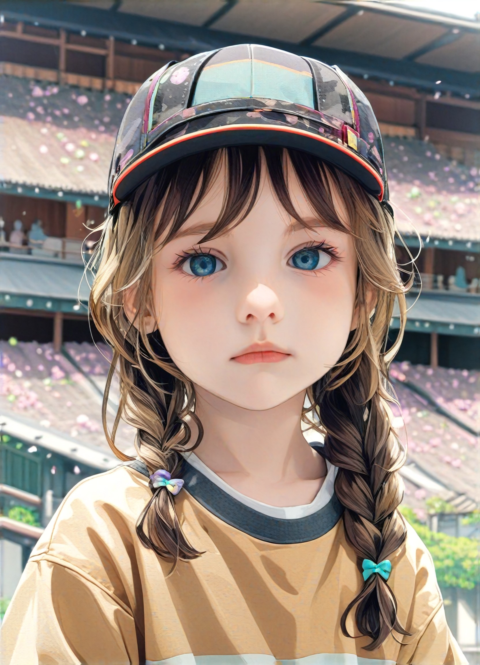The blue eyed girl wearing a hat image