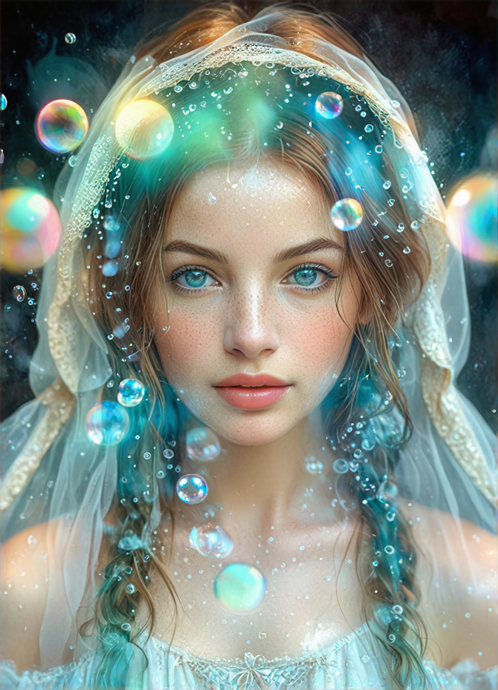 Water Light Bubble Girl image