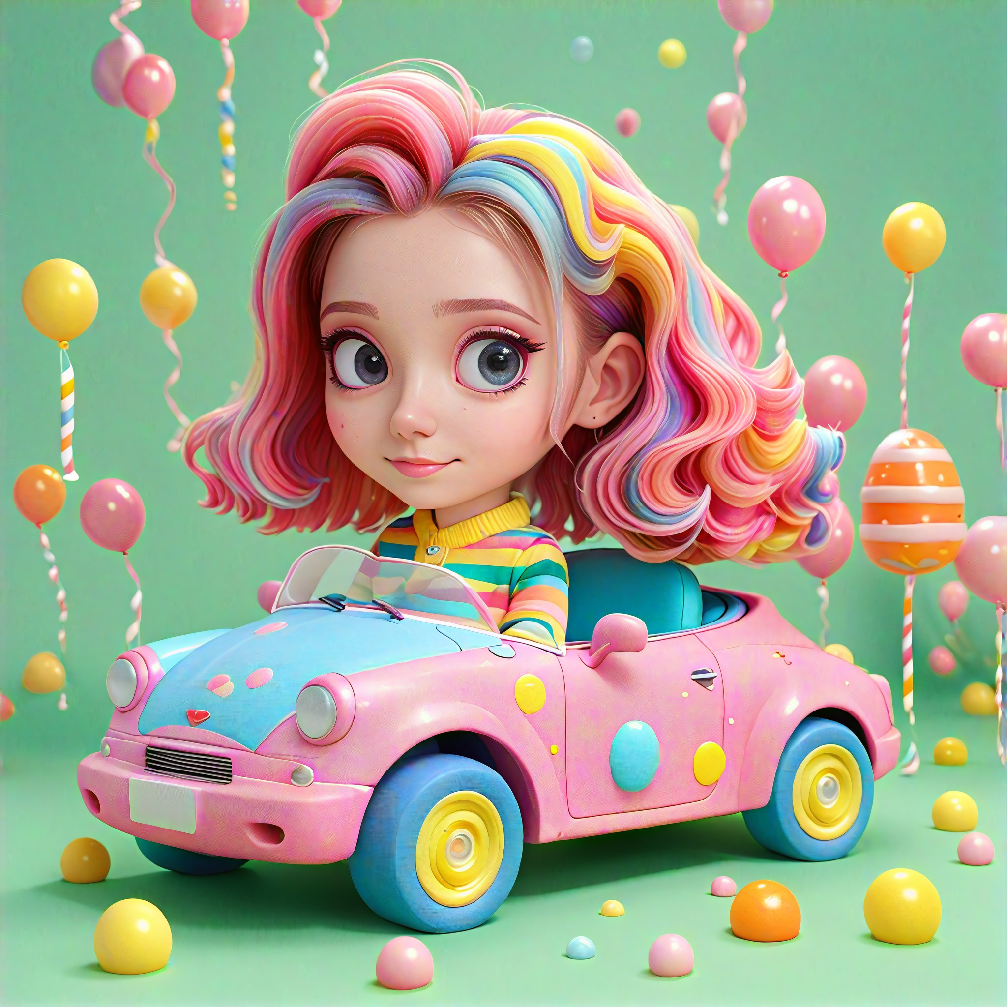 Candy flying car image