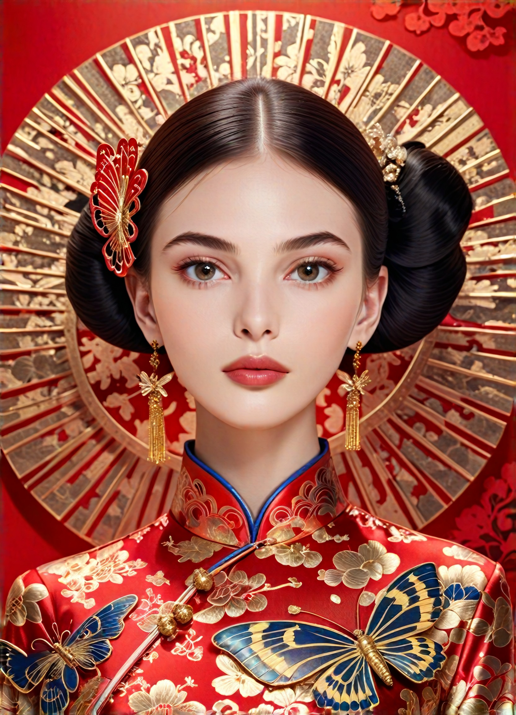 a1.art-generated Turquoise Qipao image