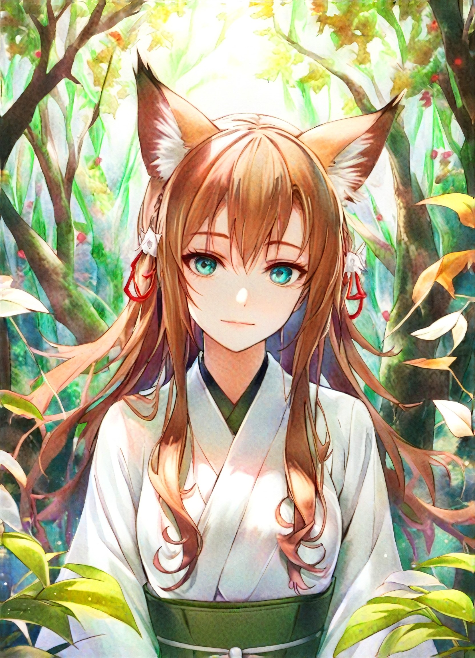 The Fox Girl in the Forest image