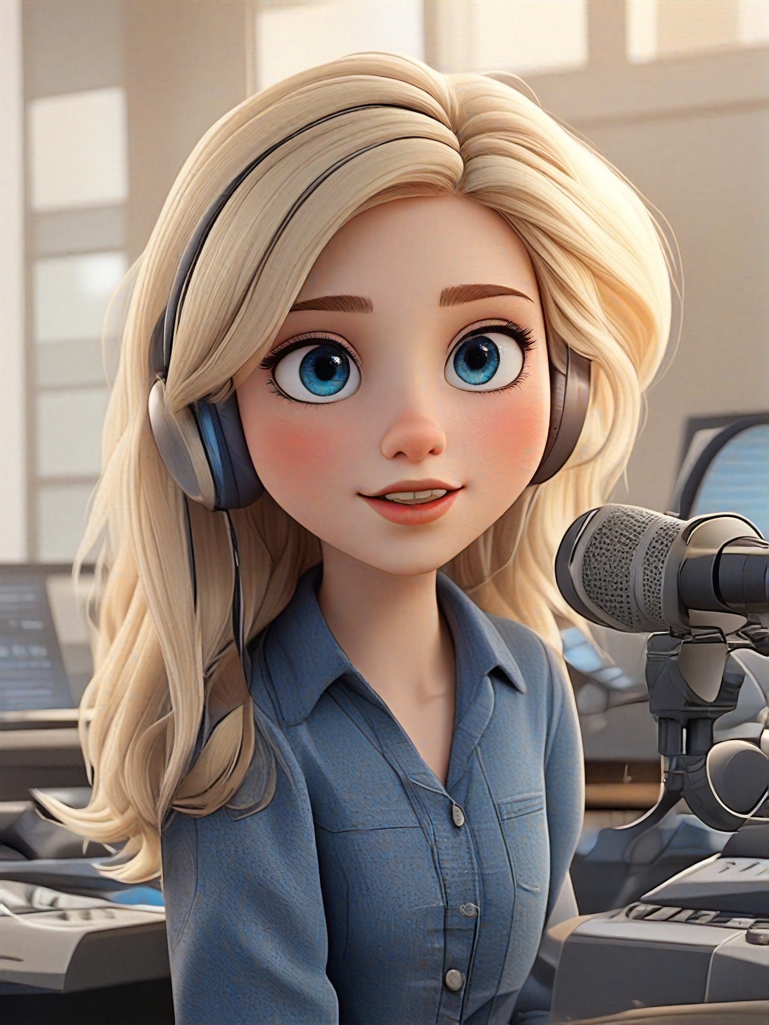 Singing in the recording studio image