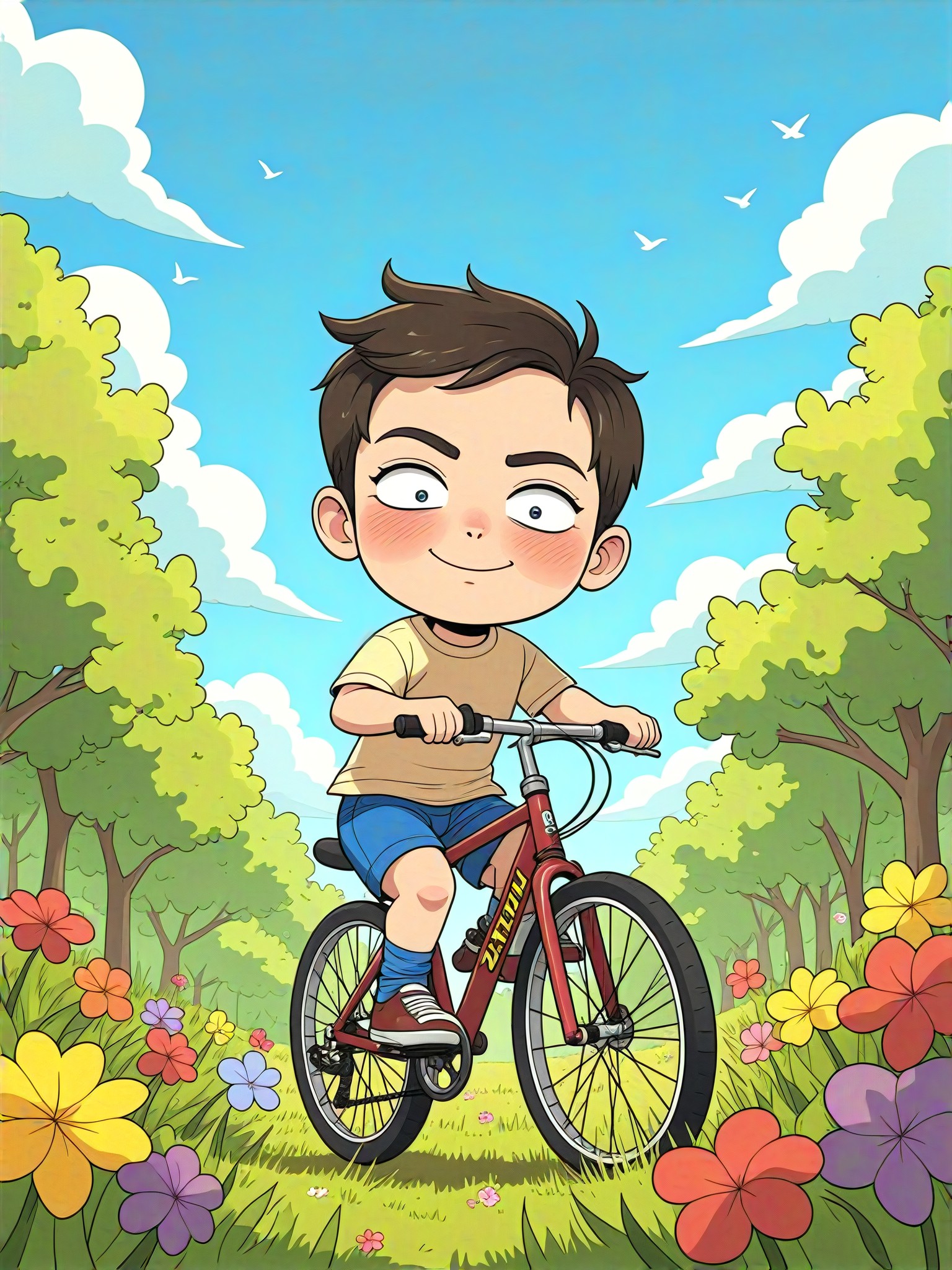 Let's walk the flower road together image