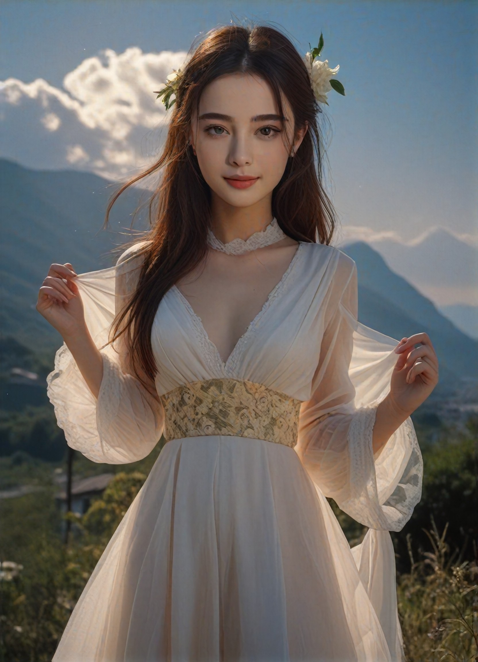 The girl in the white dress image