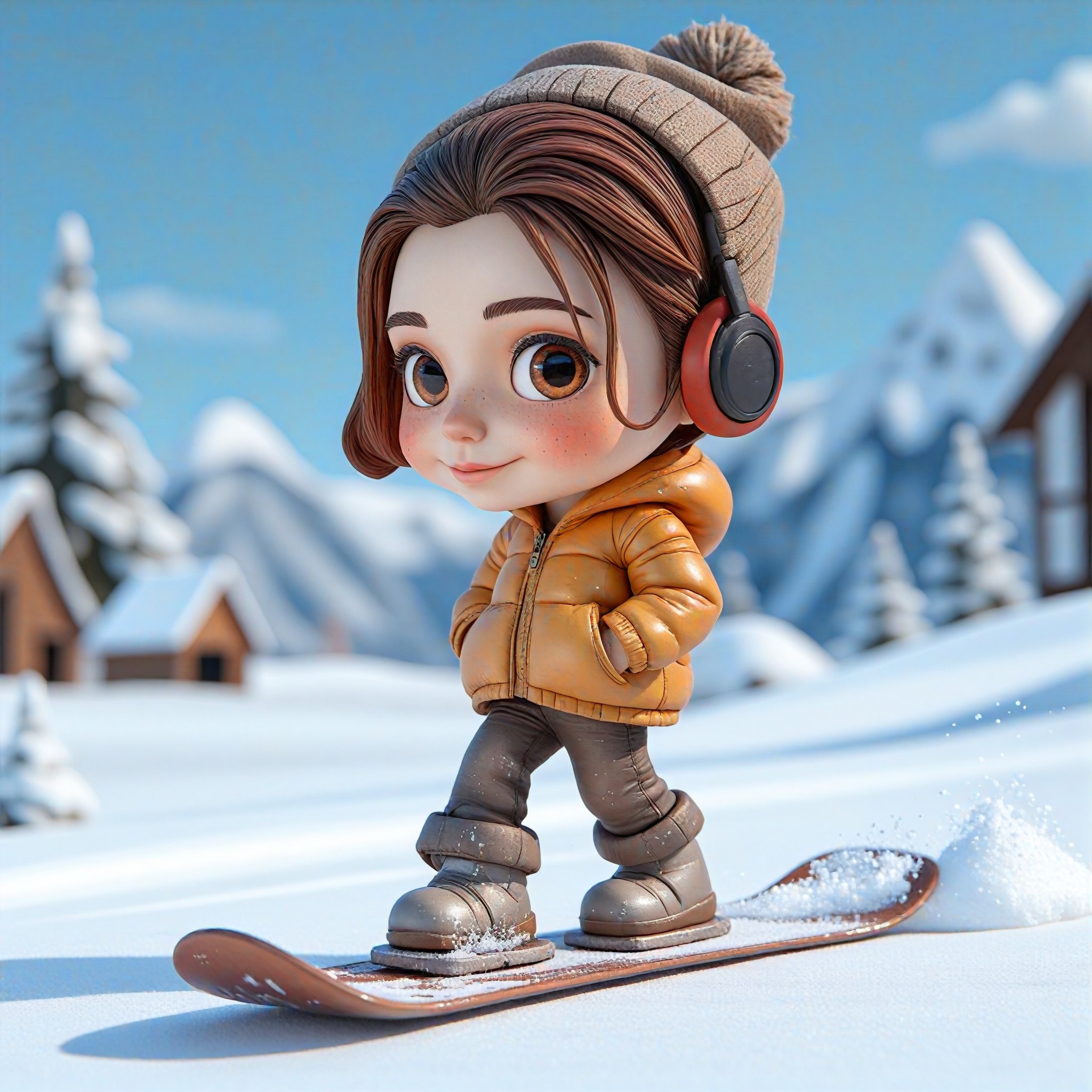 a1.art-generated Snowboarding image