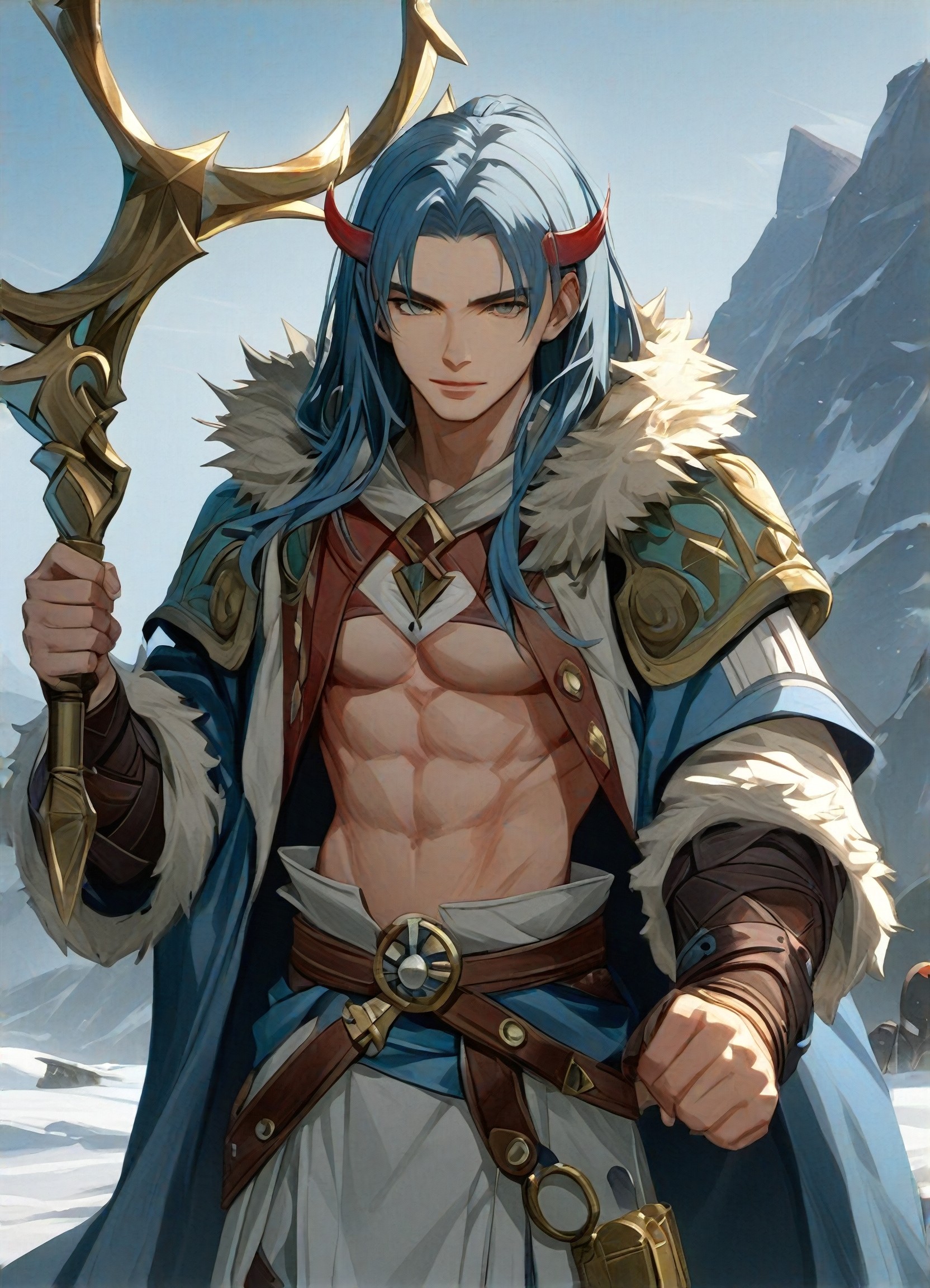 Snowy Mountain Wolf Warrior image