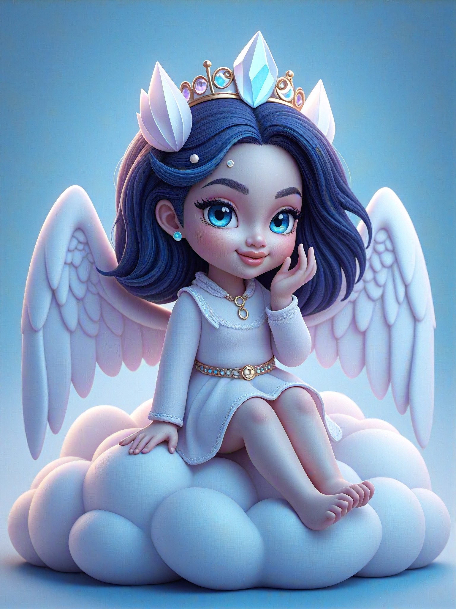 Transform into a cute angel image