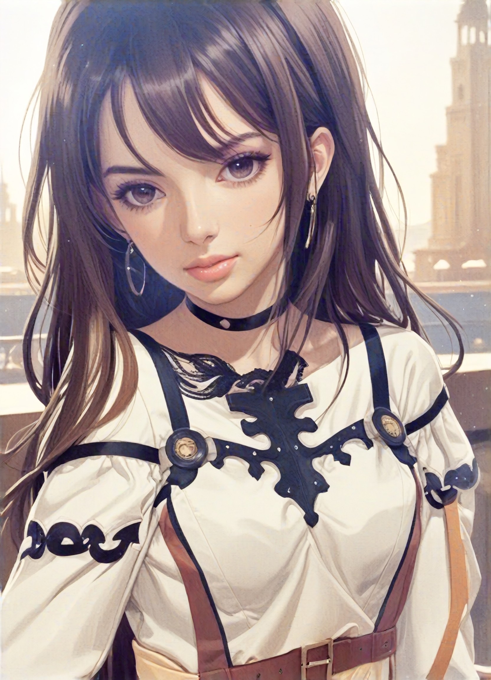 The girl taking selfies image