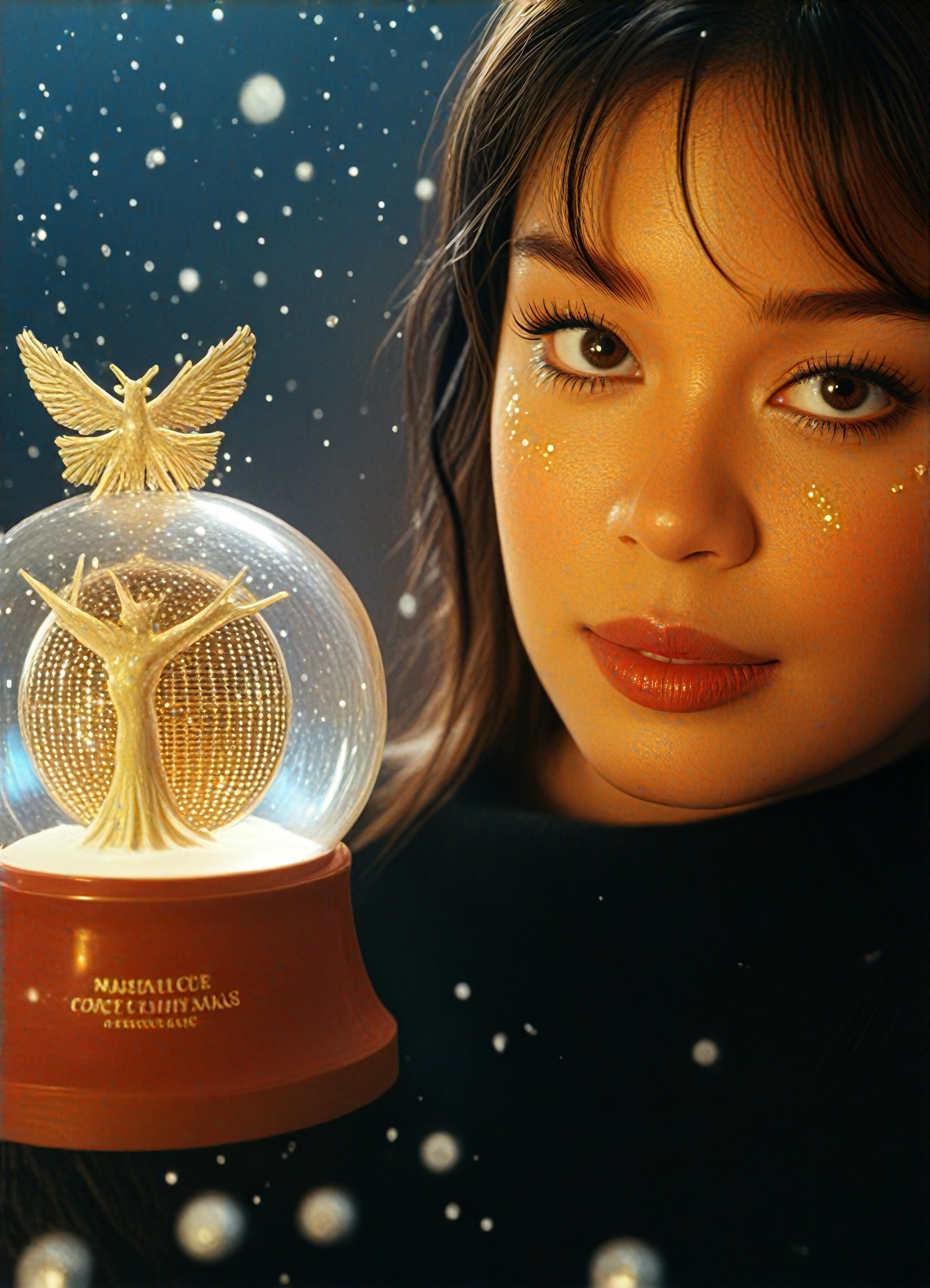 Brilliant Christmas Crystal Ball in Winter image