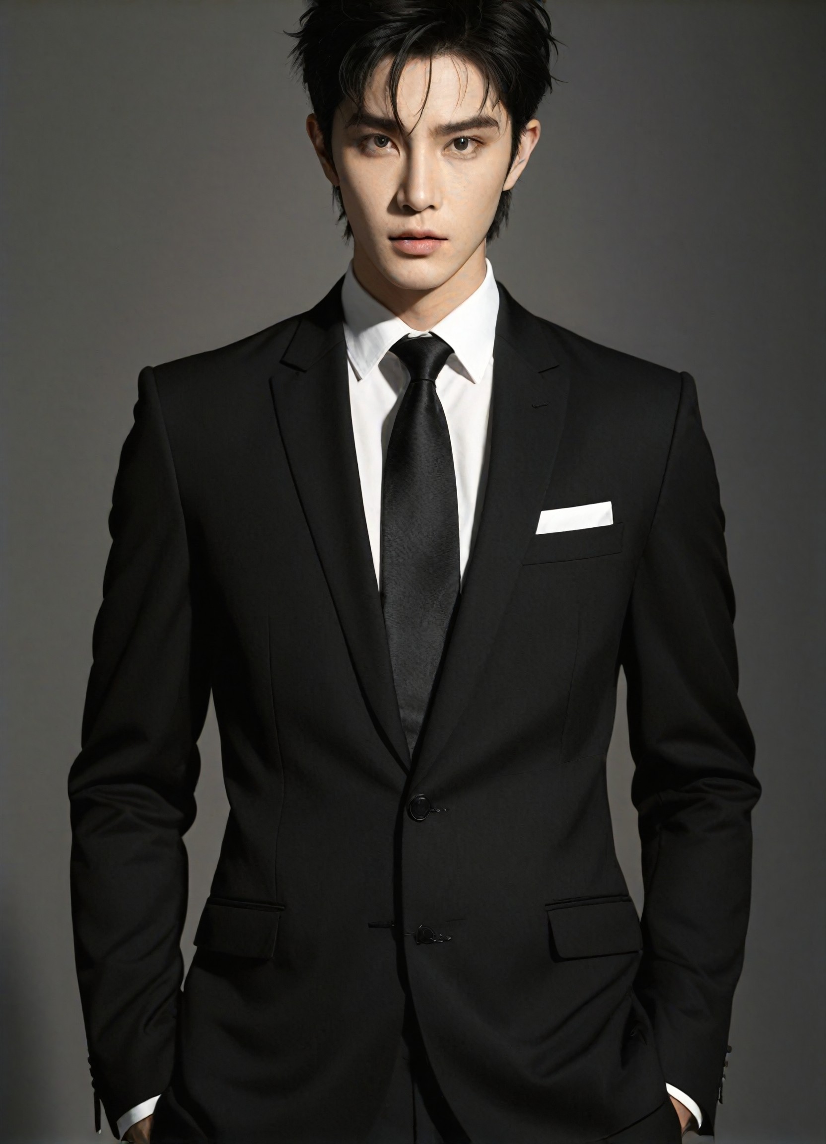 a1.art-generated Grey Suit Jacket image