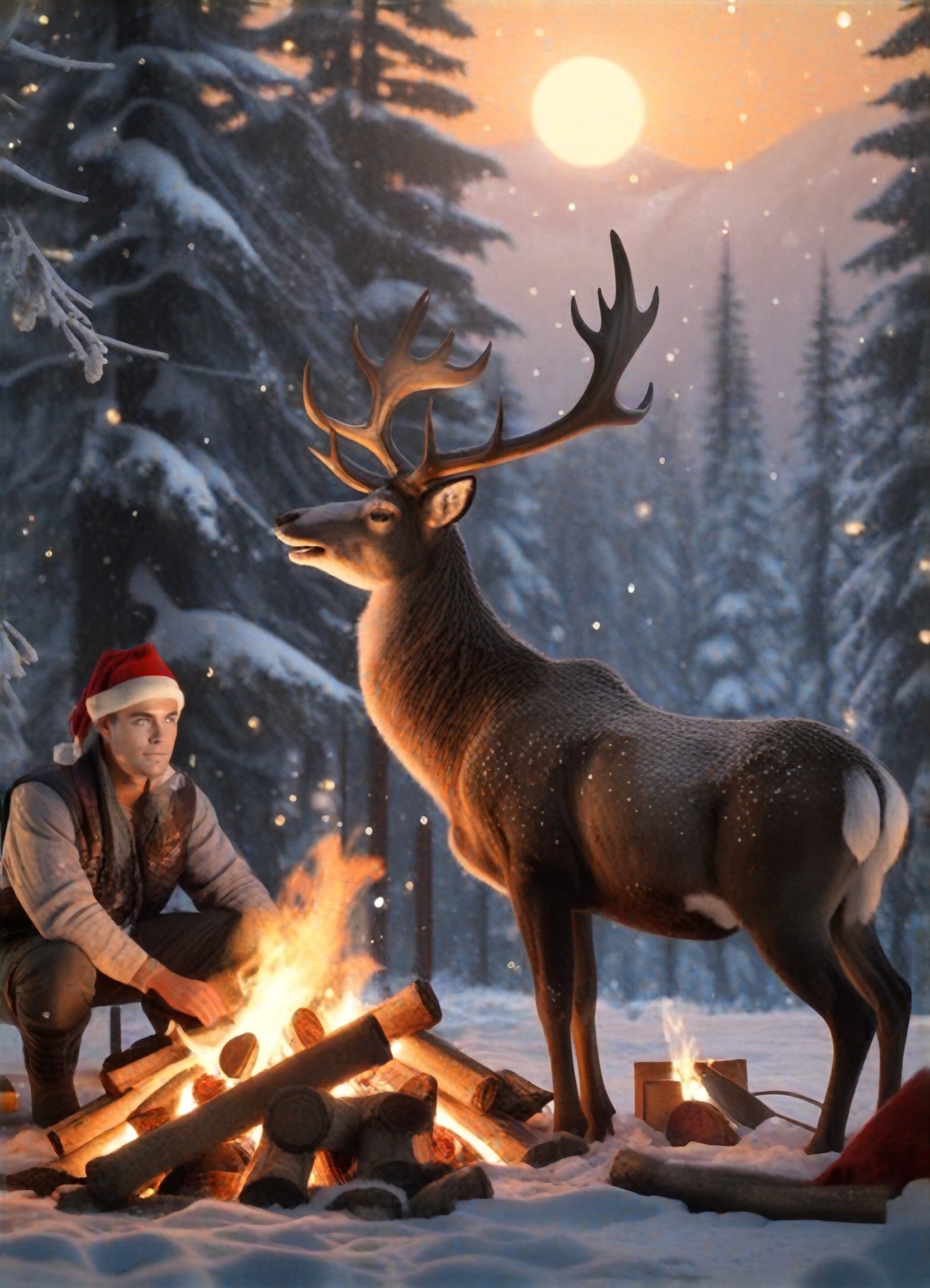 My Christmas with the moose image