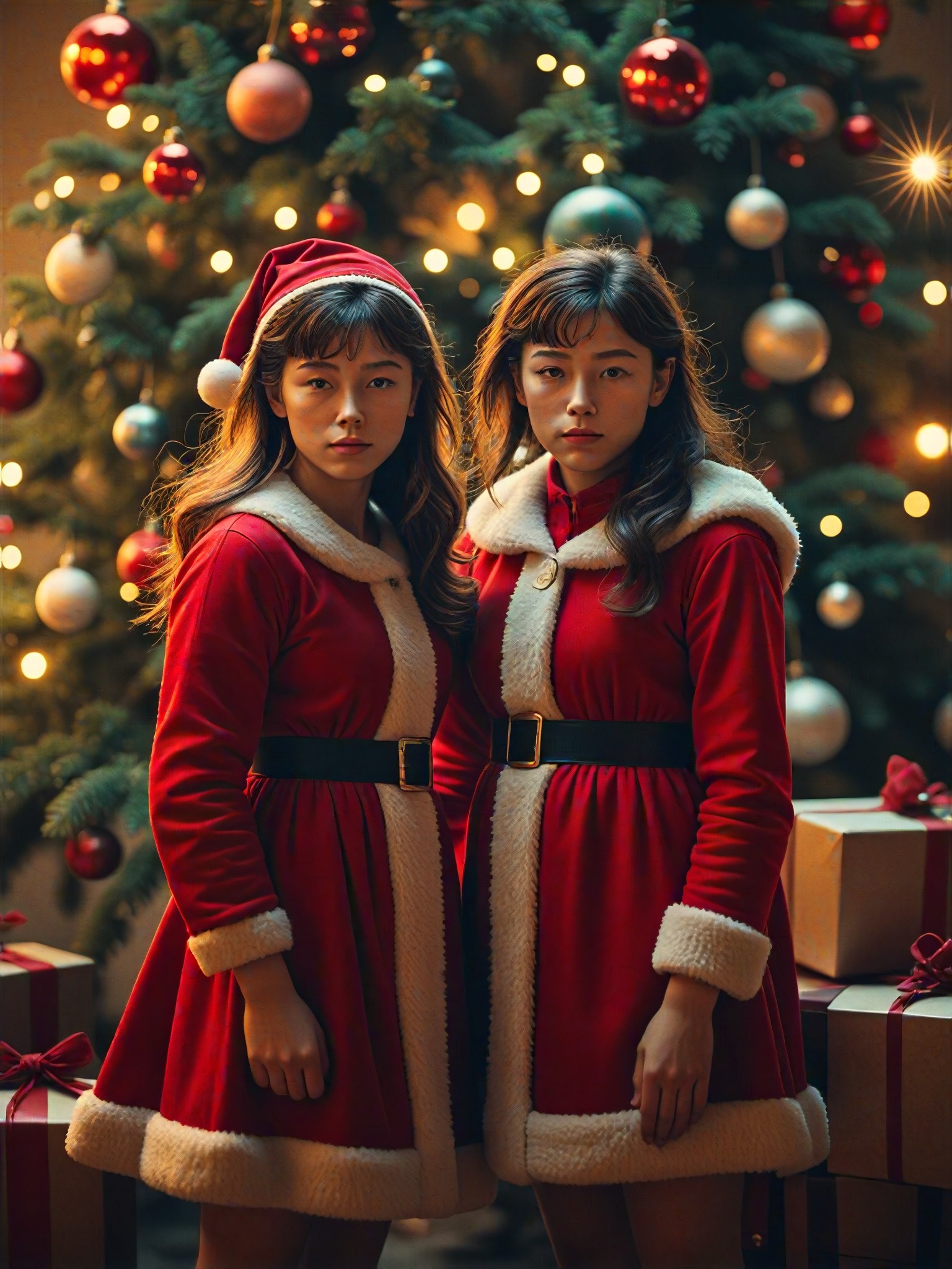 Christmas Album [MasteryMovie Portrait] 🎄🎄 Wear beautiful Christmas costumes with your twins to the party image