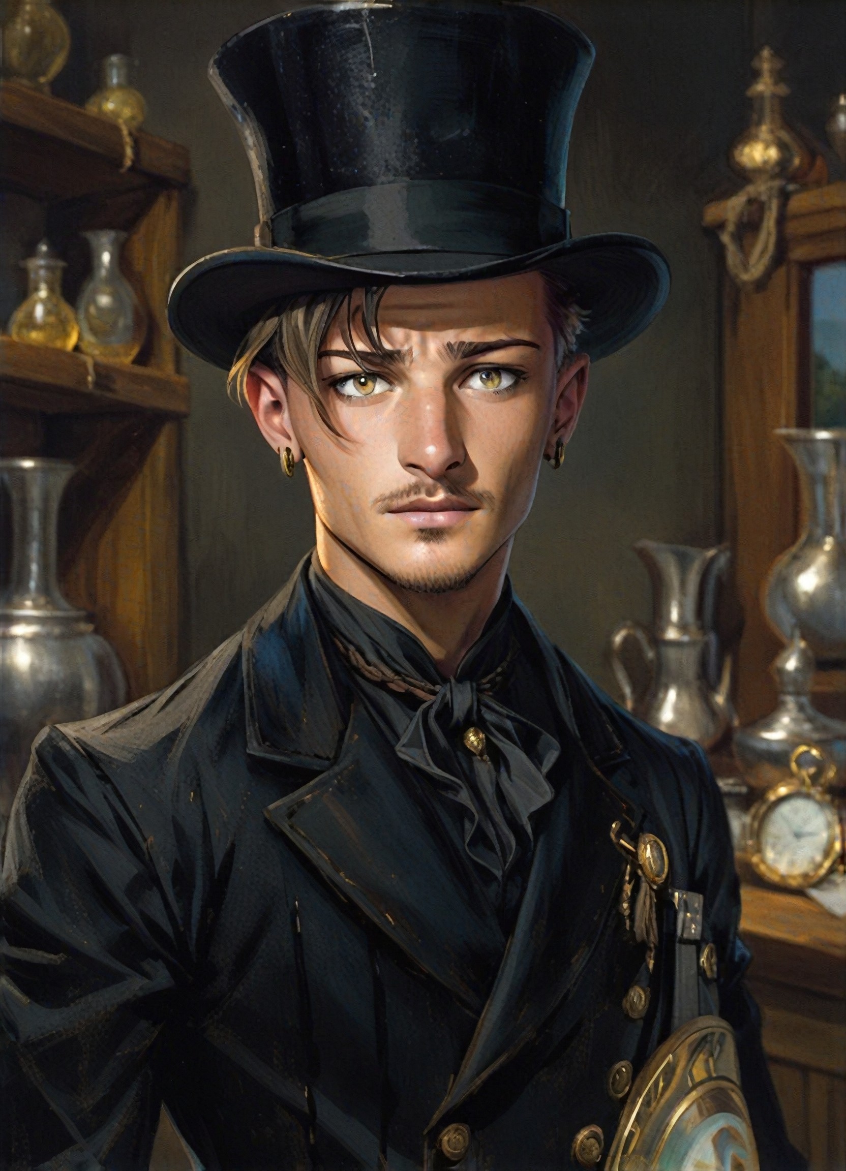 Classic Manga Style Men's Photo image