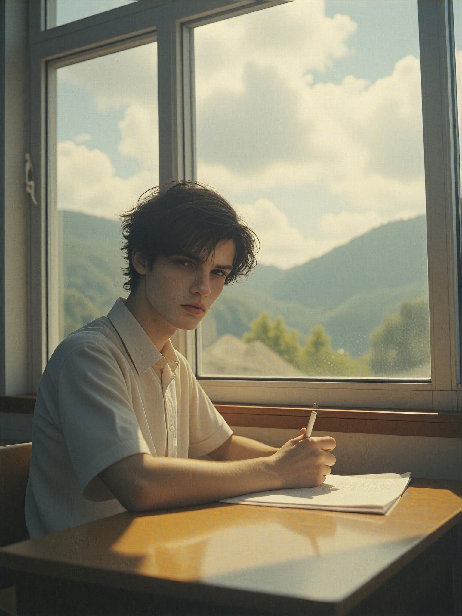 A student who diligently completes their homework image