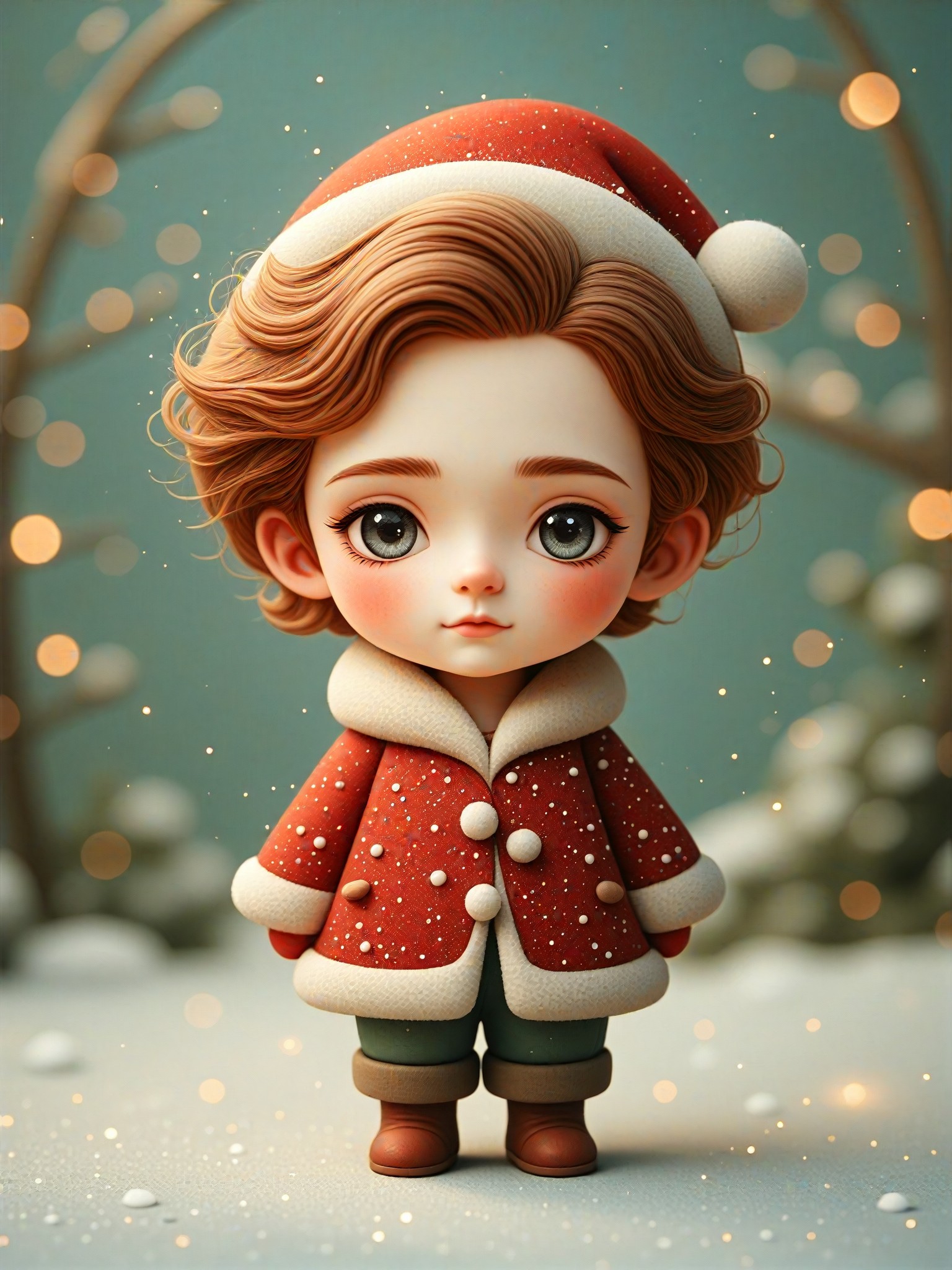 Cute Christmas Statues image