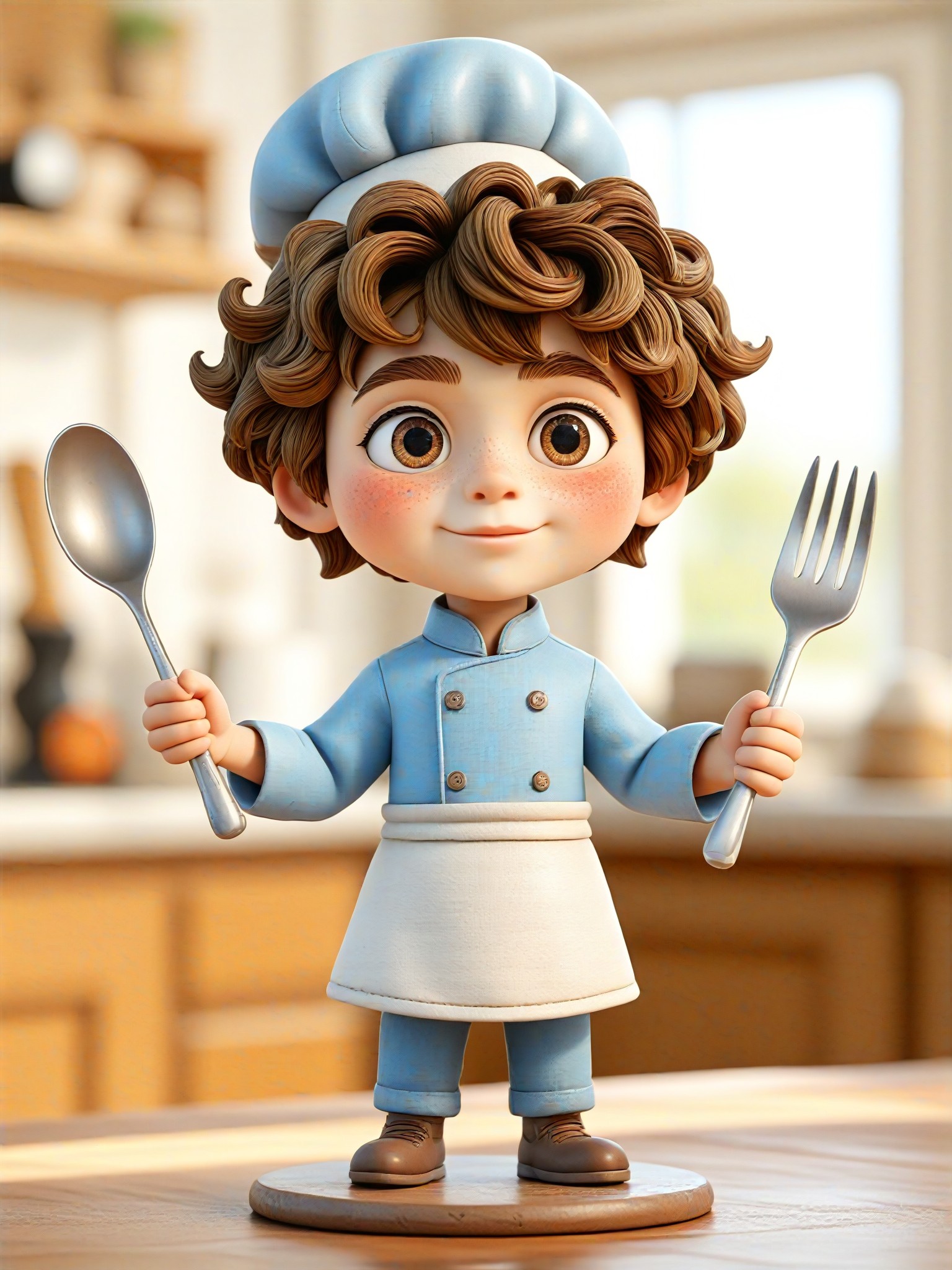 Cute little chef's figurine image
