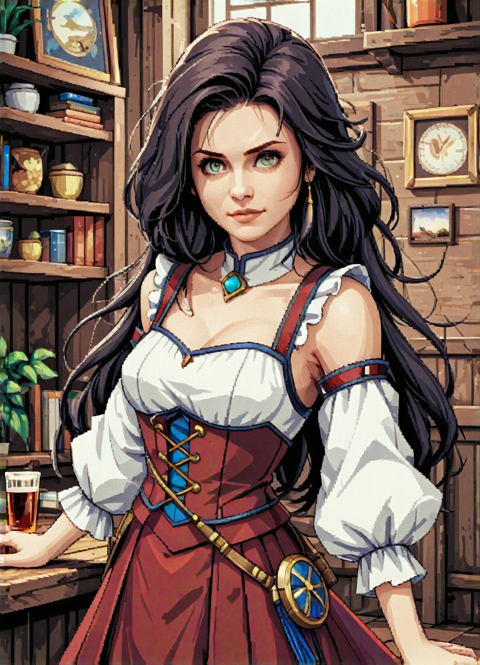 Steampunk style girl image