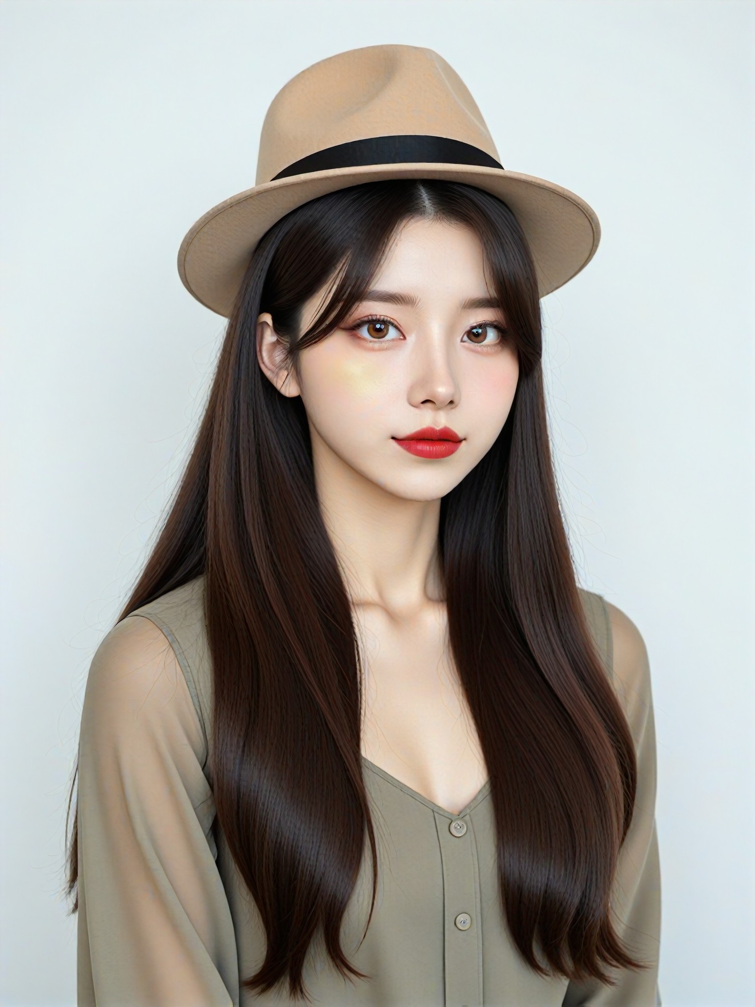 Virtual try on Fedora hat image