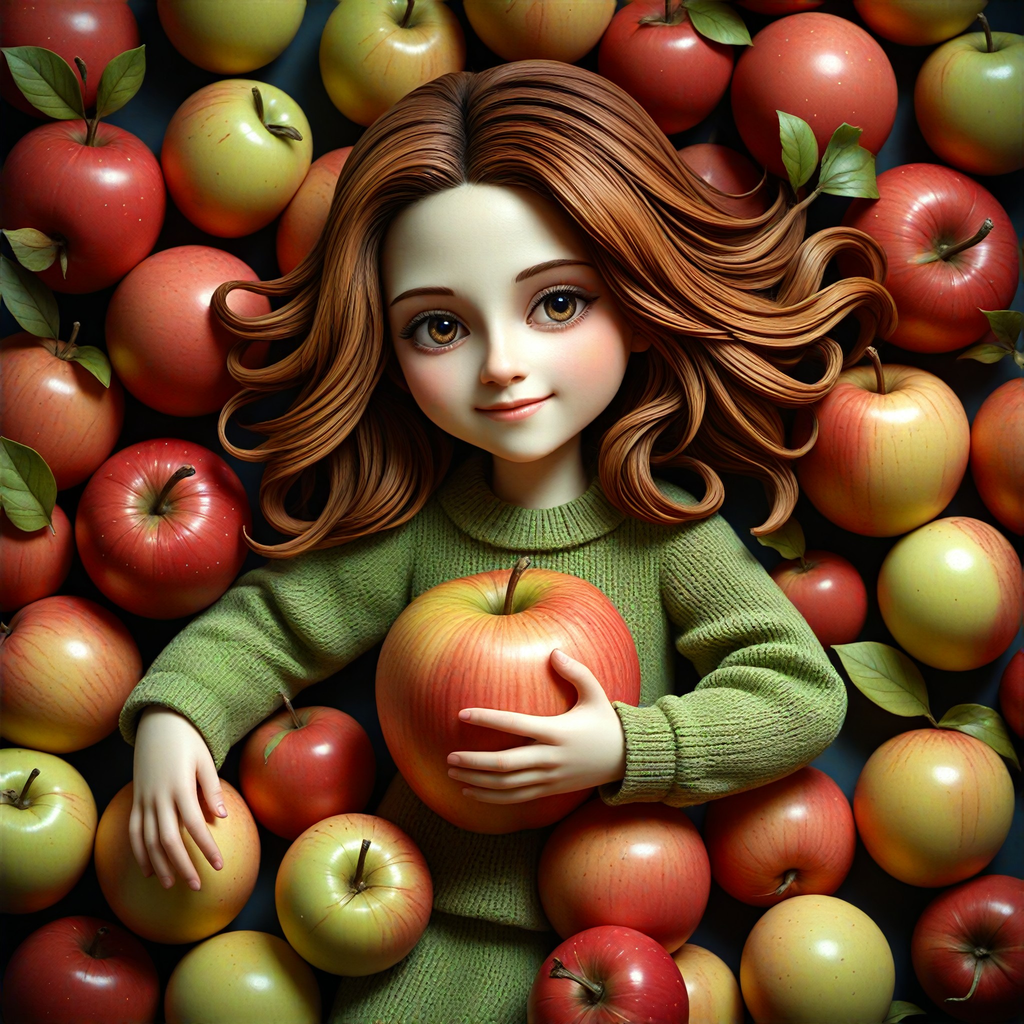 Cute little apple image