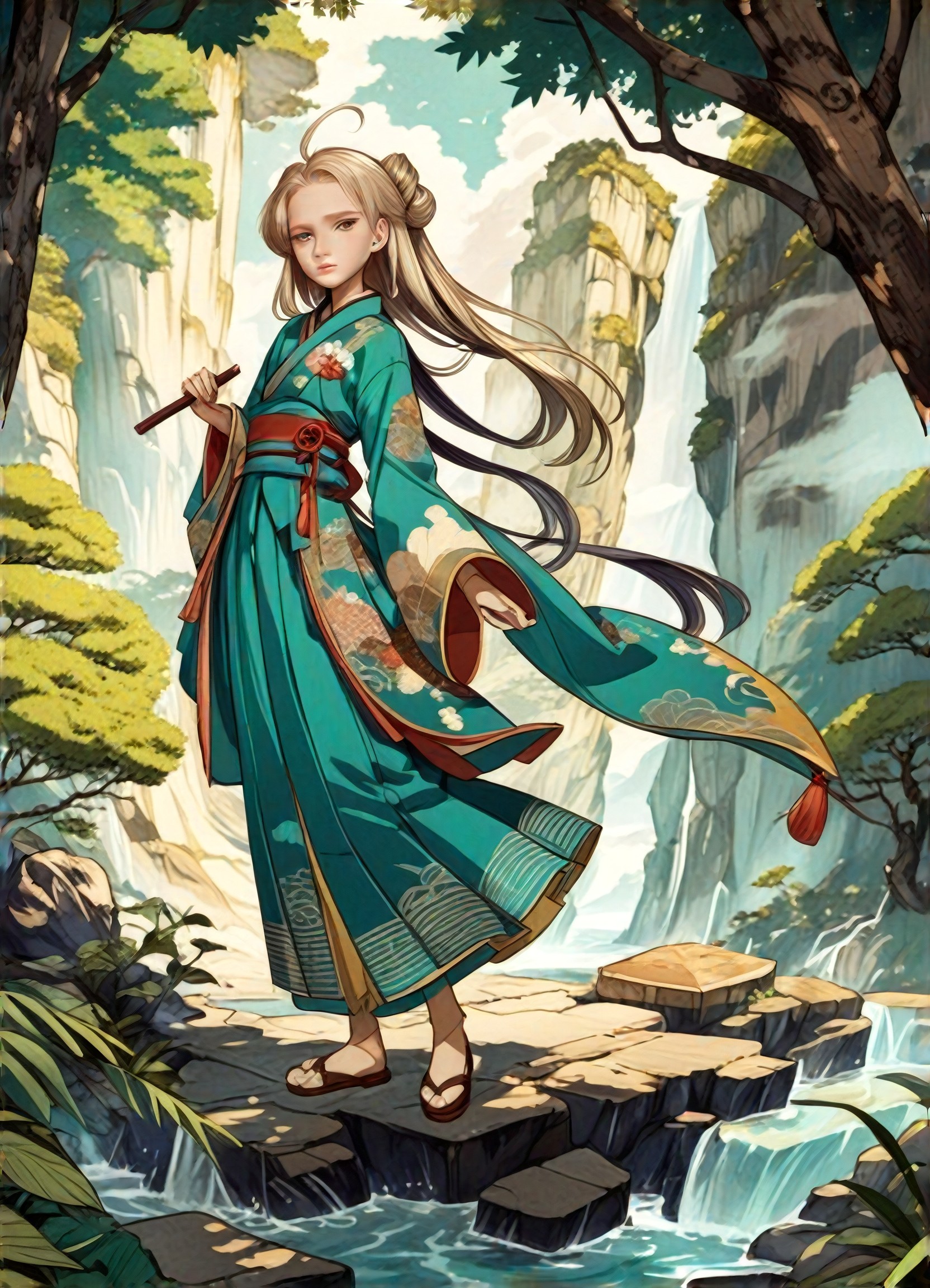 a1.art-generated The Wind Lift Up Her Skirt image