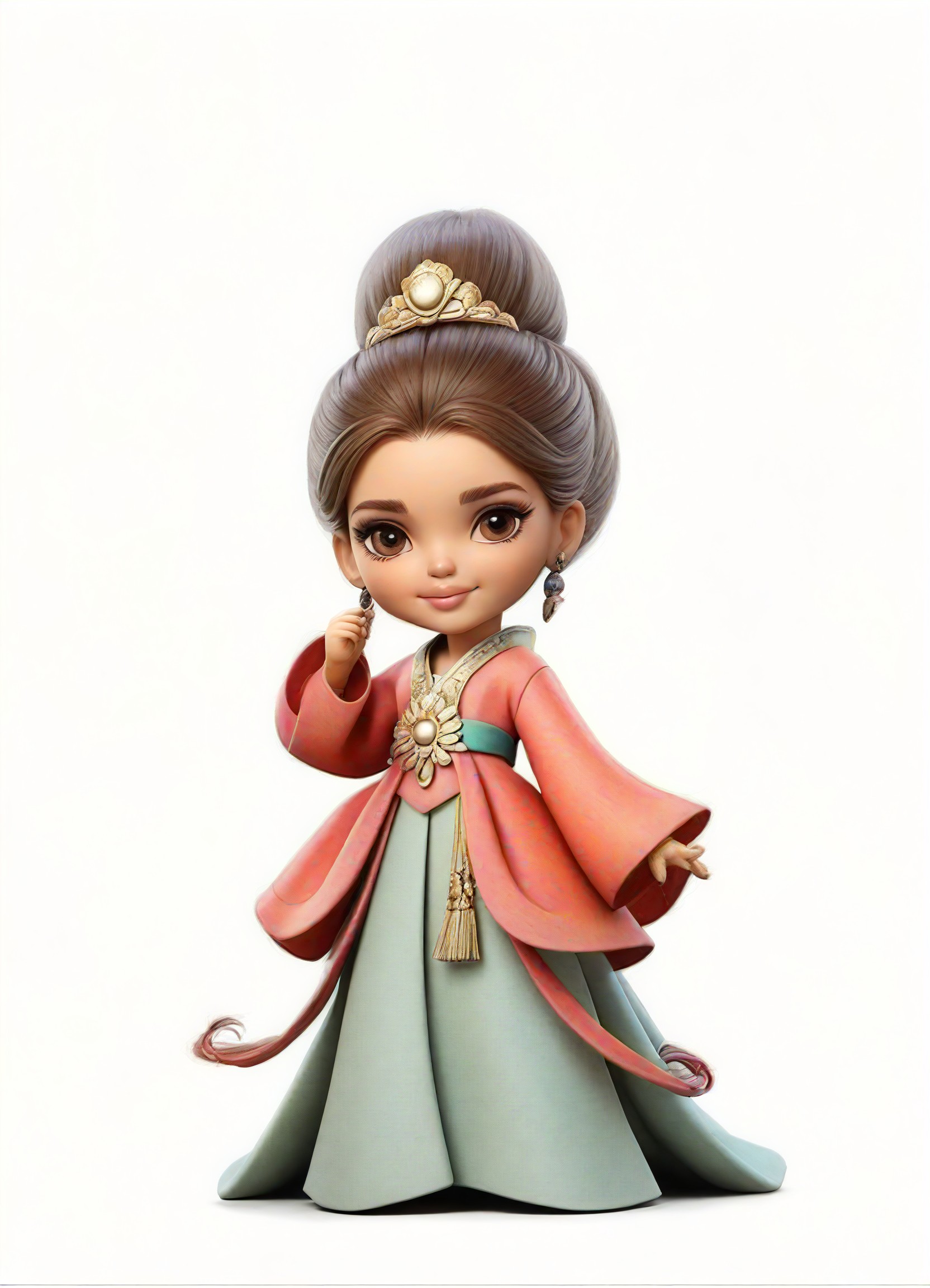 Antique 3D Doll image