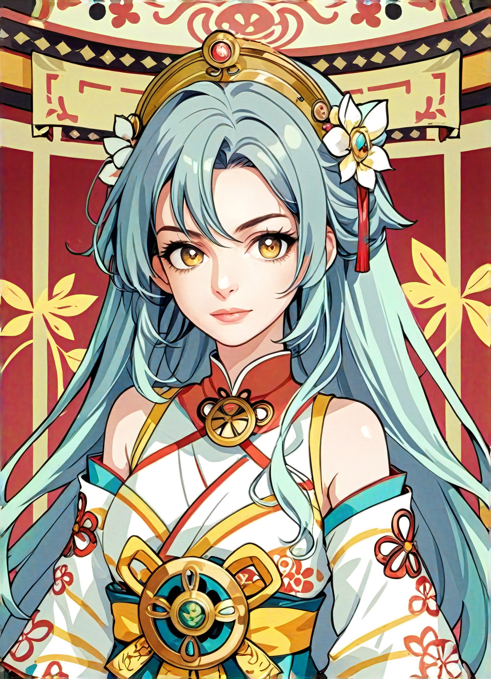 Anime Flower Pretty Girl image