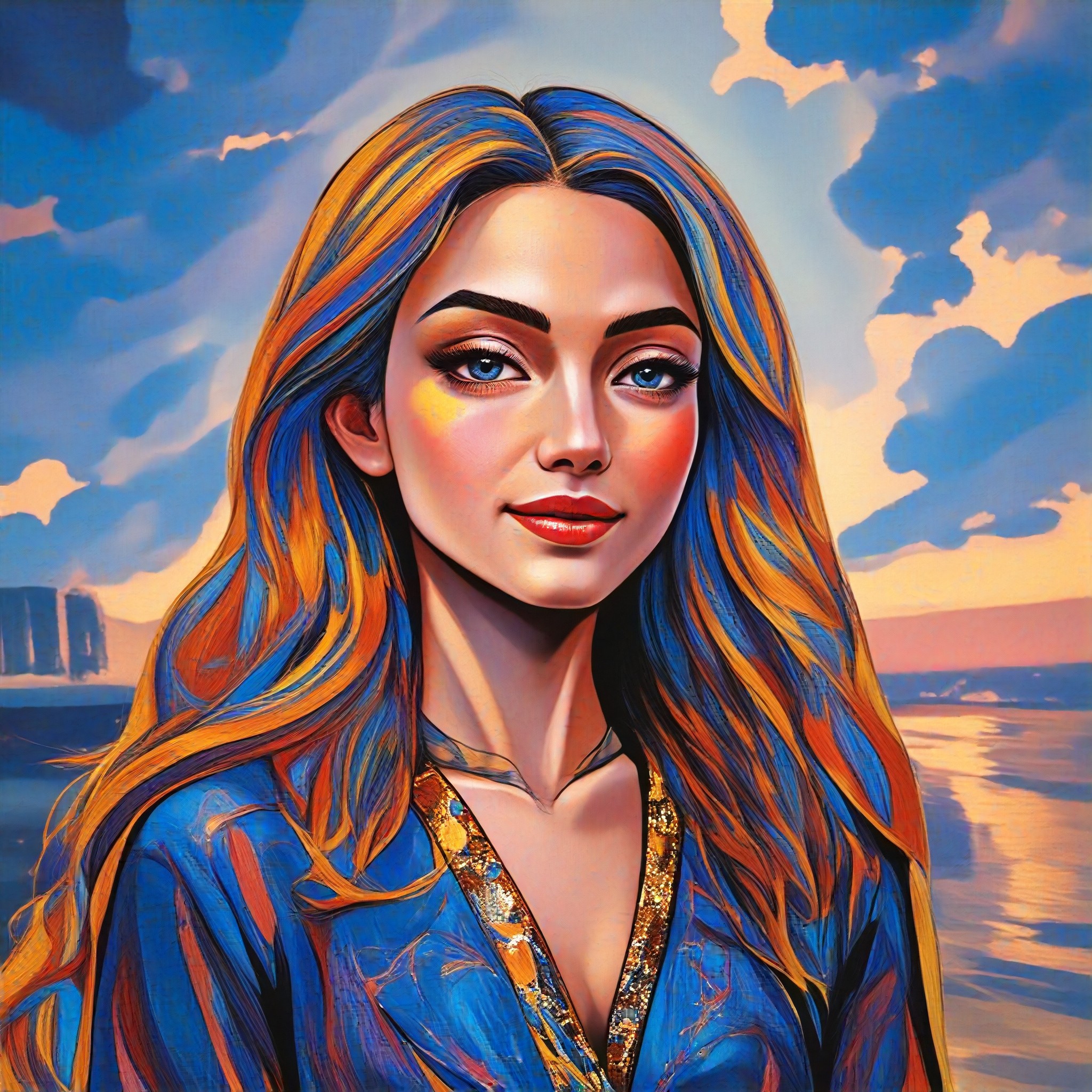 Visual color impact image image