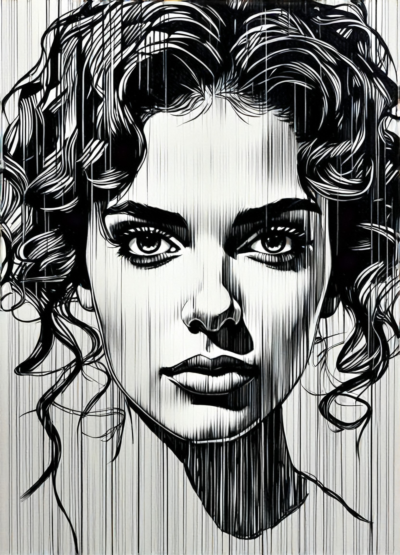 The charm of characters under brushstrokes image