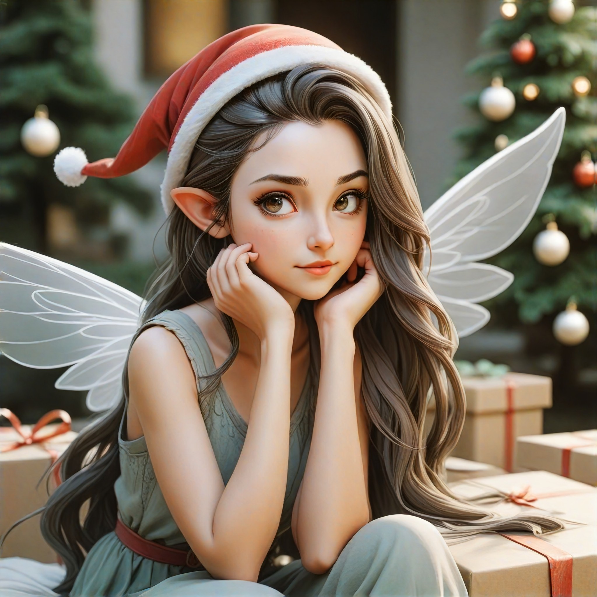 Christmas elf 3D figurine image