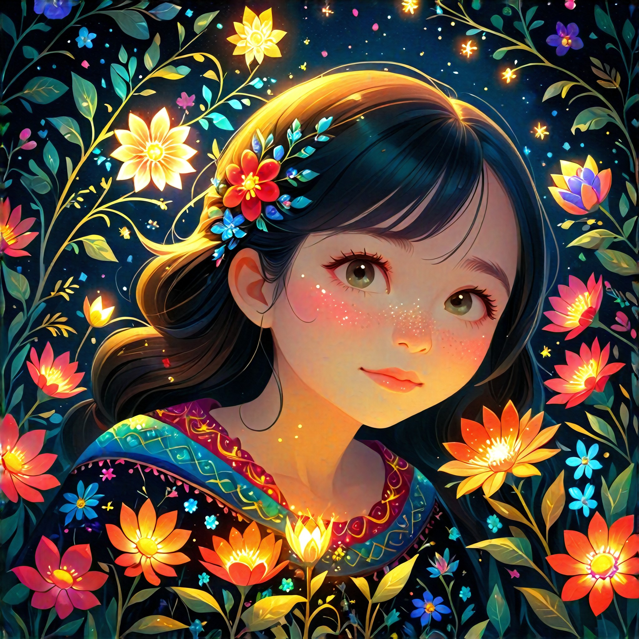 Upload photos, beautiful in folk style(fork) image