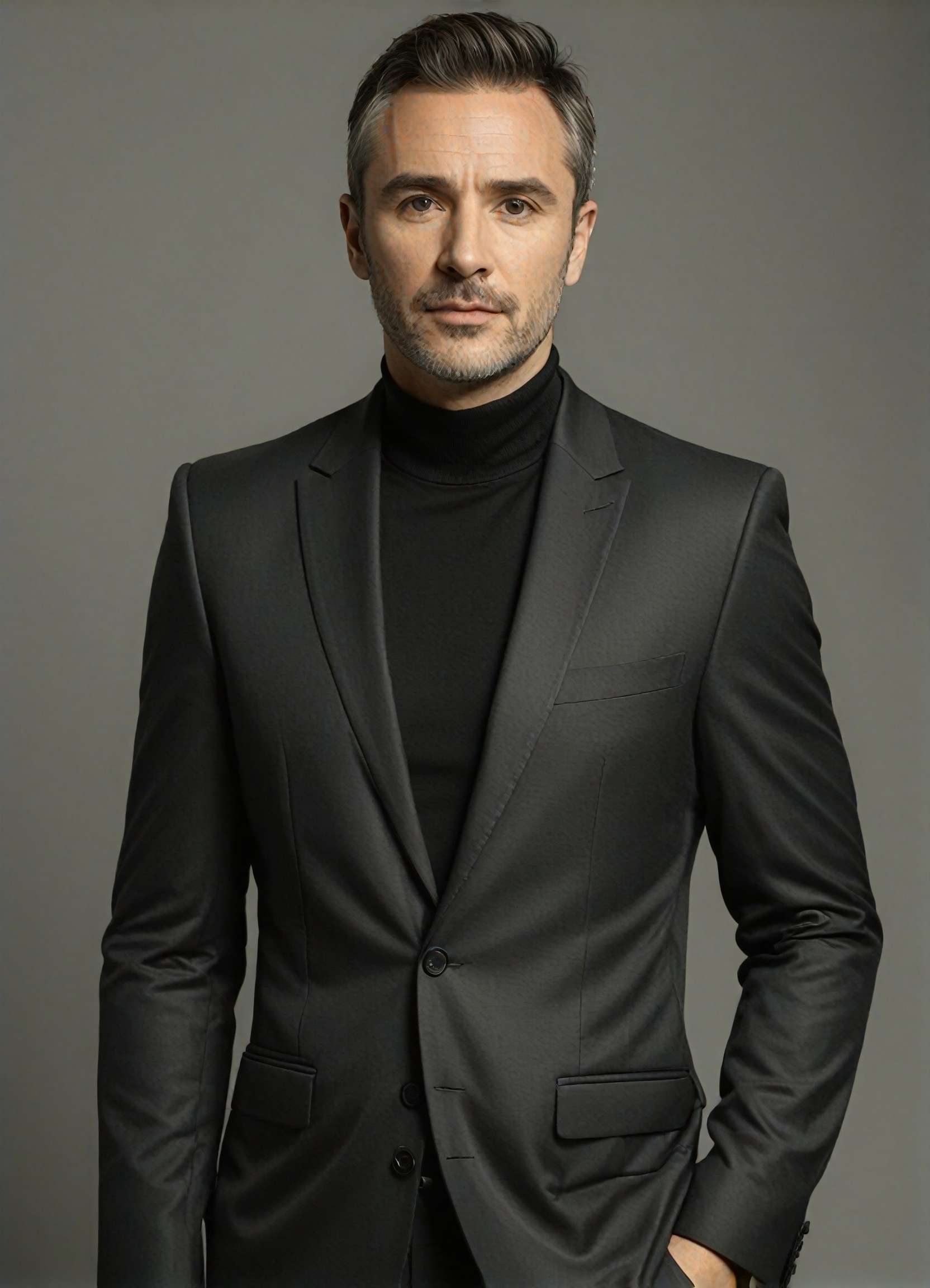a1.art-generated Grey Suit Jacket image