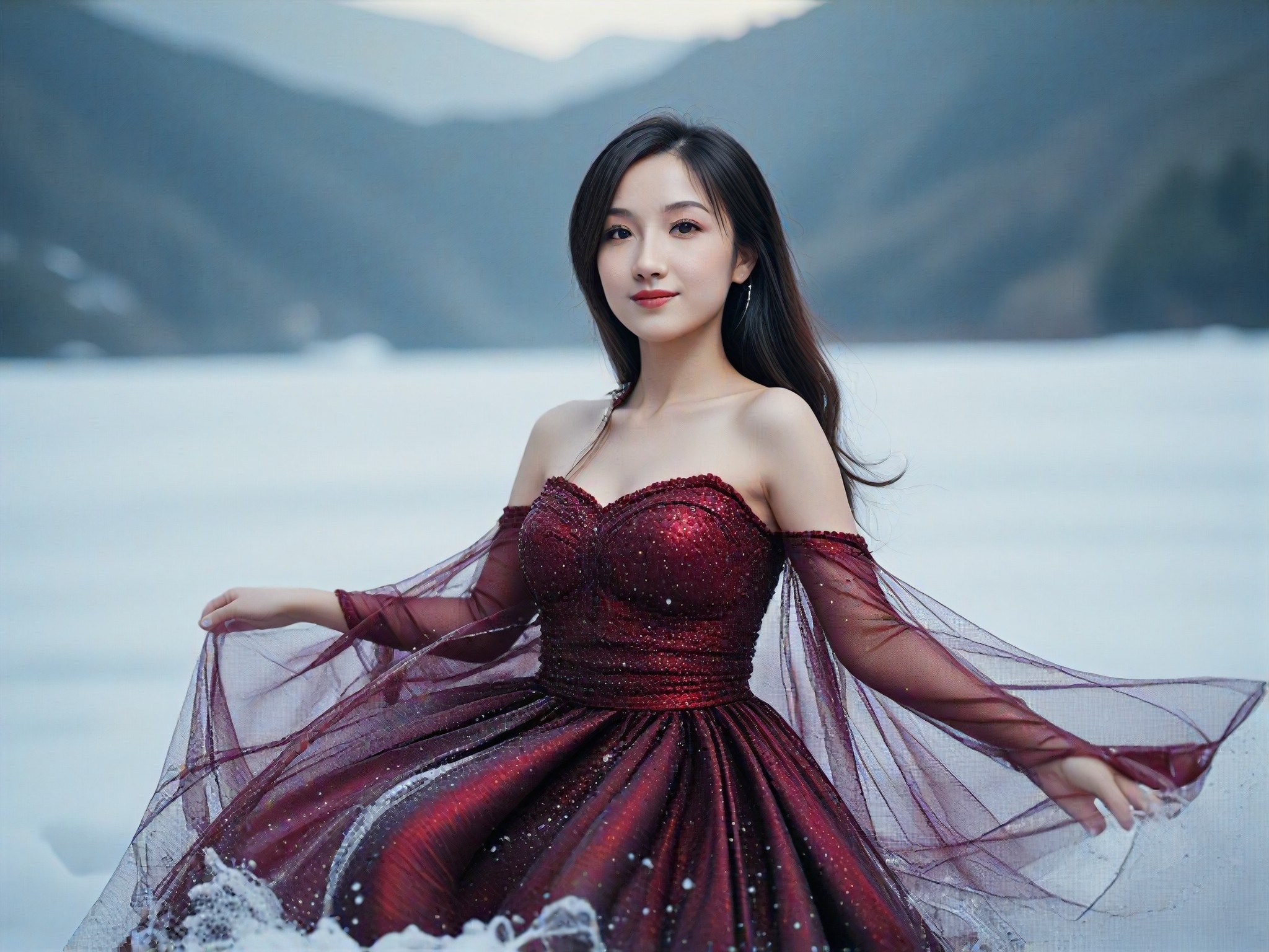 [Master_Sovie Portrait] The Red Dressed Beauty on the Ice image