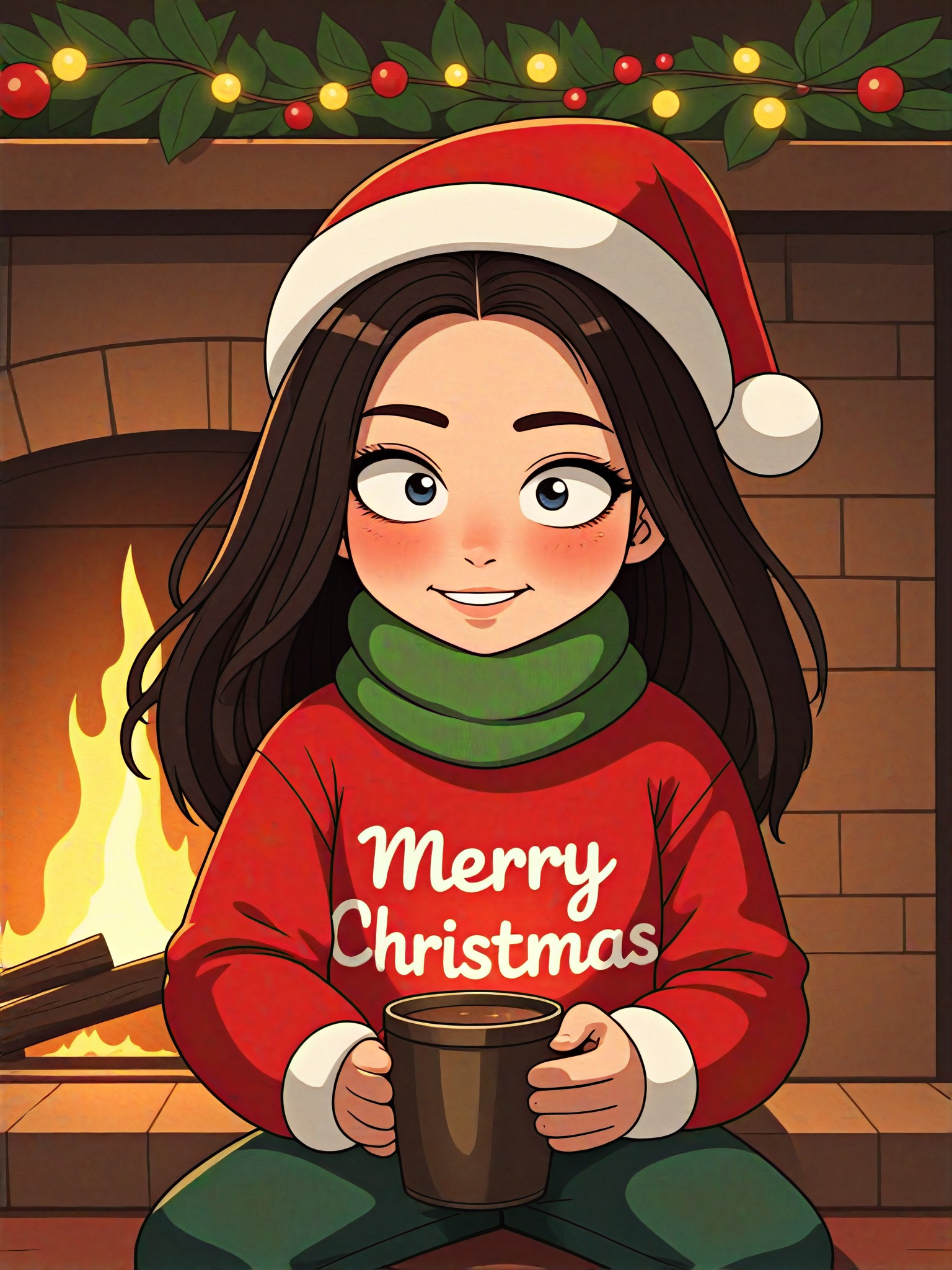 a1.art-generated Textured Sweater image