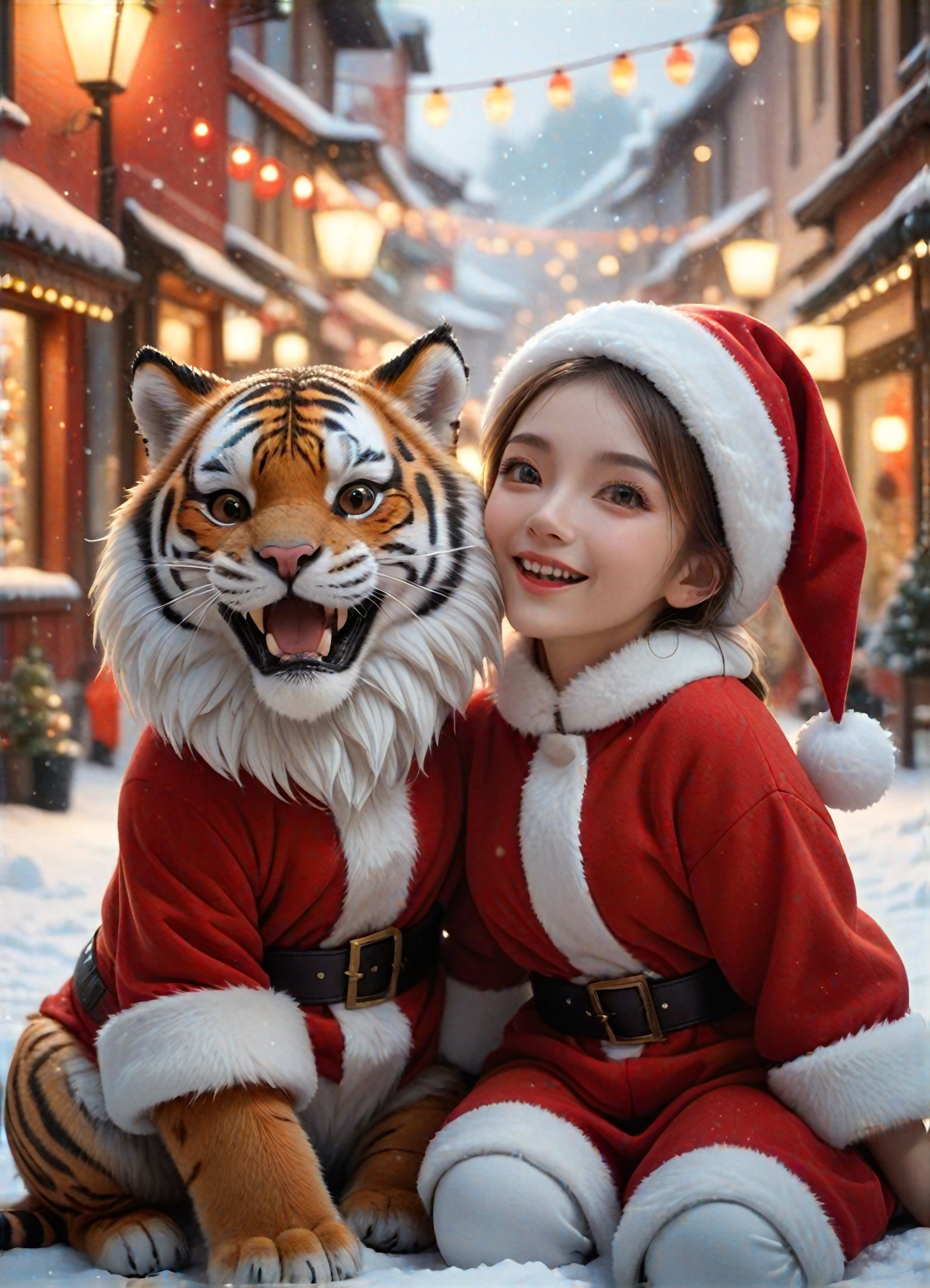 🎄❄️  This Christmas, the cutest and most beloved partner of the entire audience has arrived! 🎅🐯 image