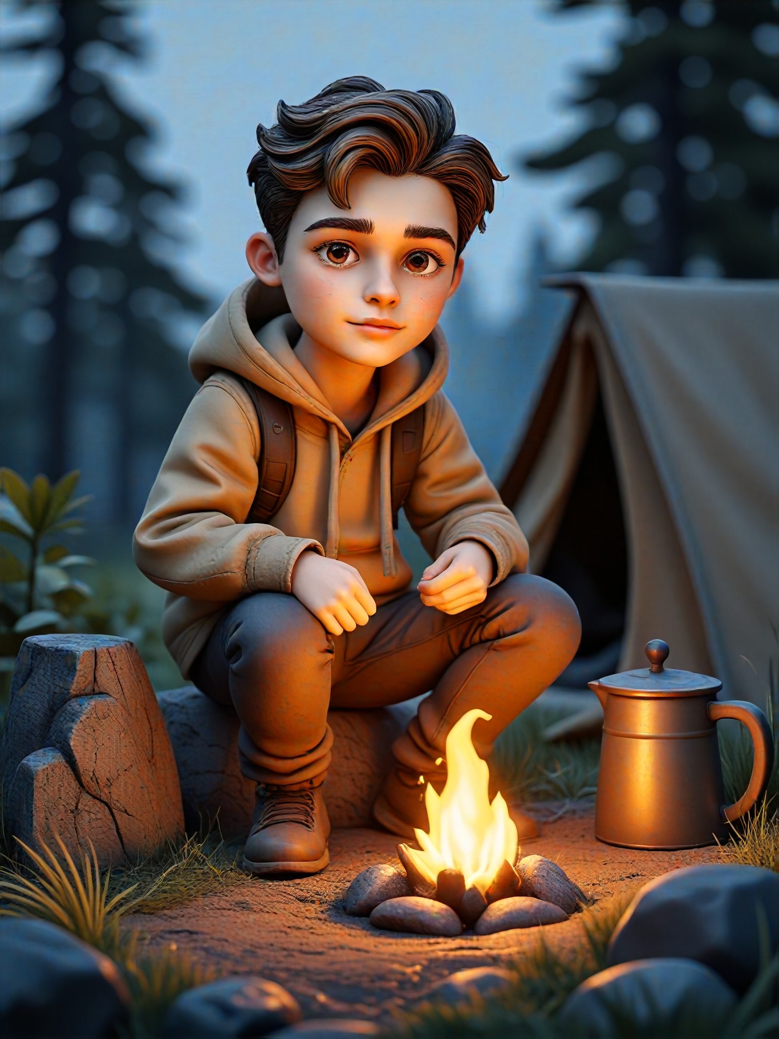 AI Camping art generator
