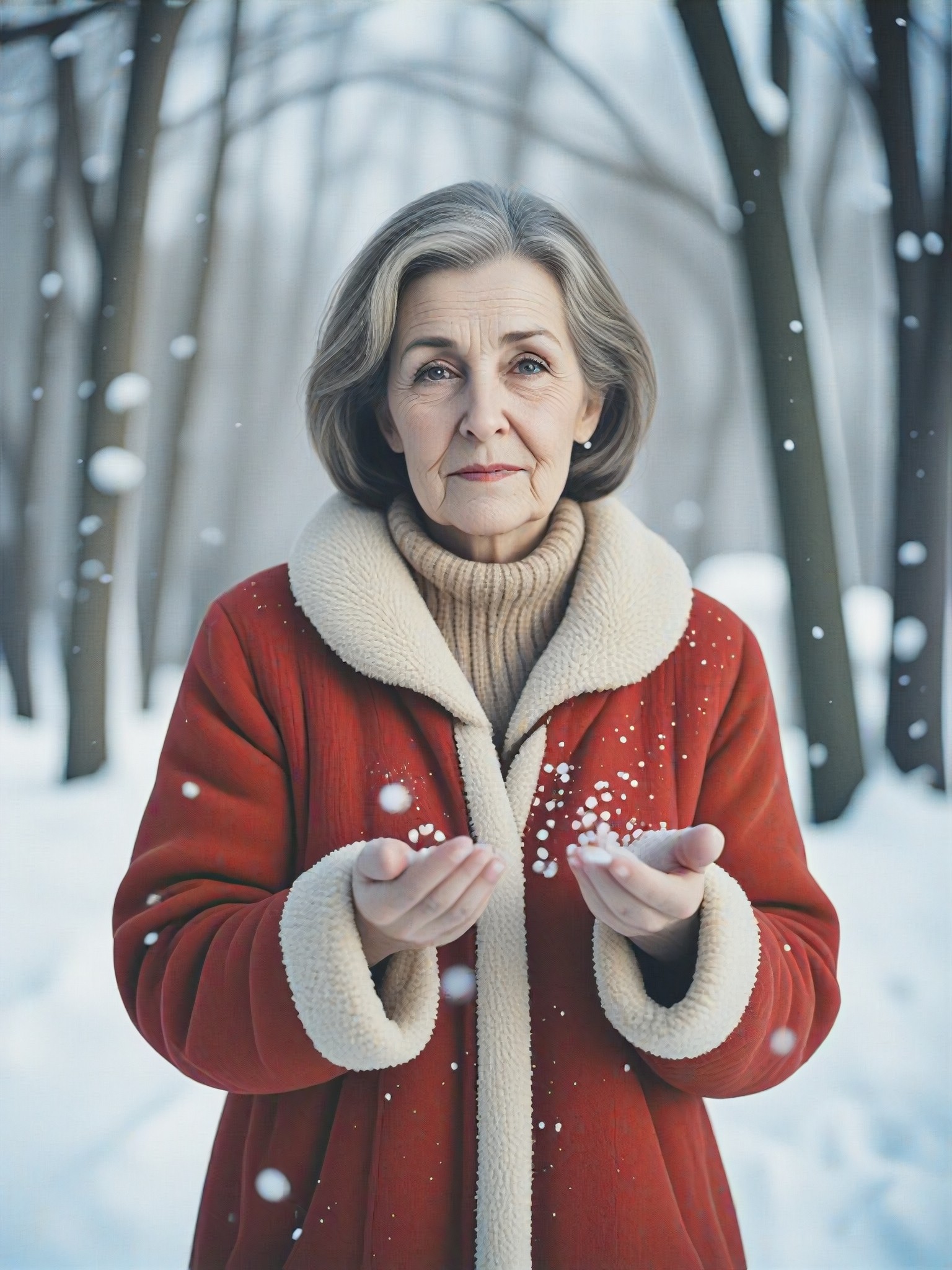 Nine - Real People - Christmas - Sprinkle Snowflakes image