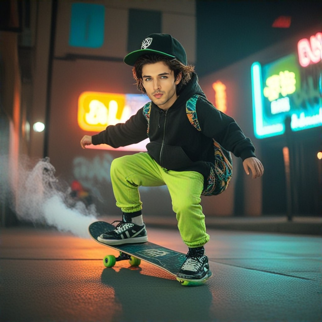 a1.art-generated Skateboarding image