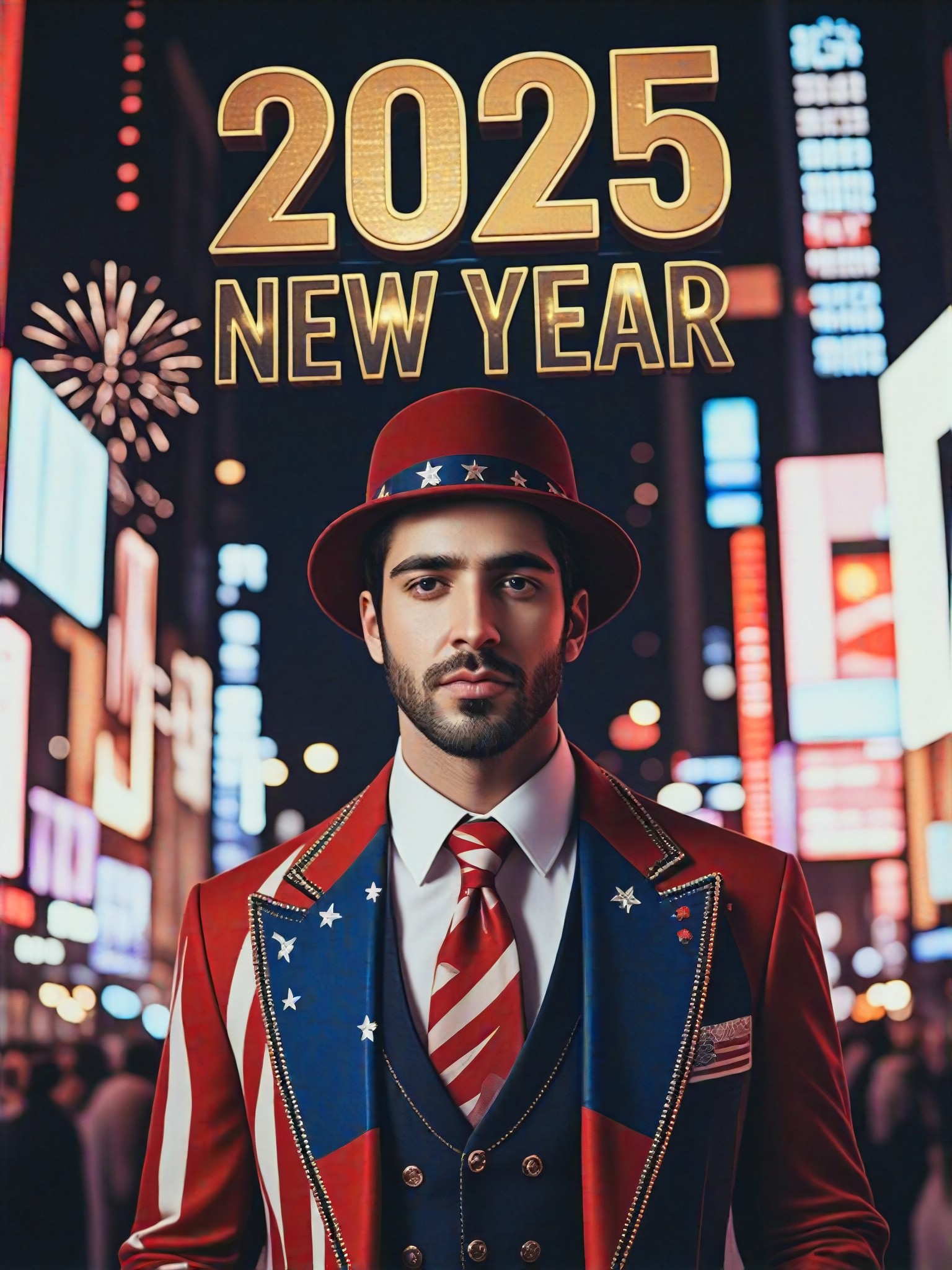  Americans celebrate New Year 2025 image