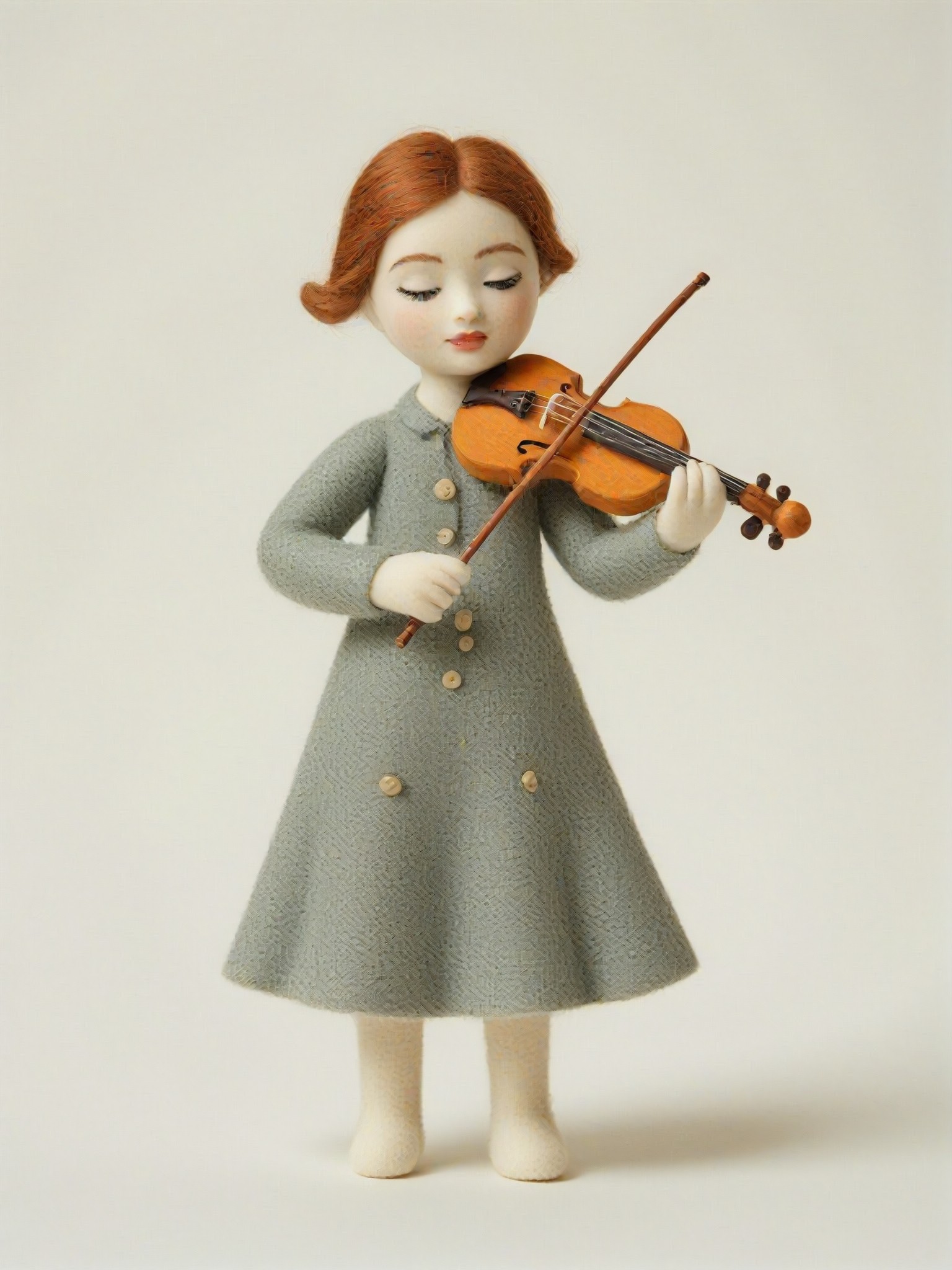 Two Felt Doll-playing violin image