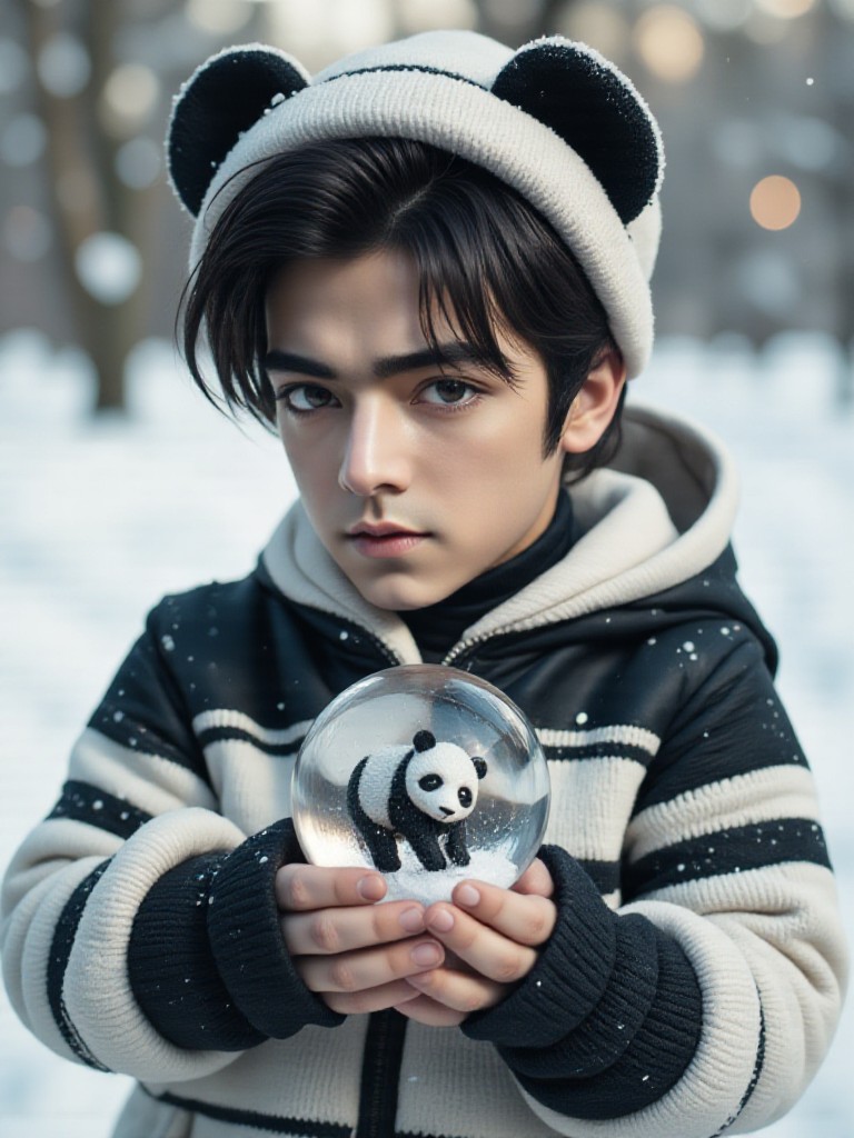 [Dynamic Cute Video] 🐼  Little panda cubs in the snow, warm your heart! ❄️ image