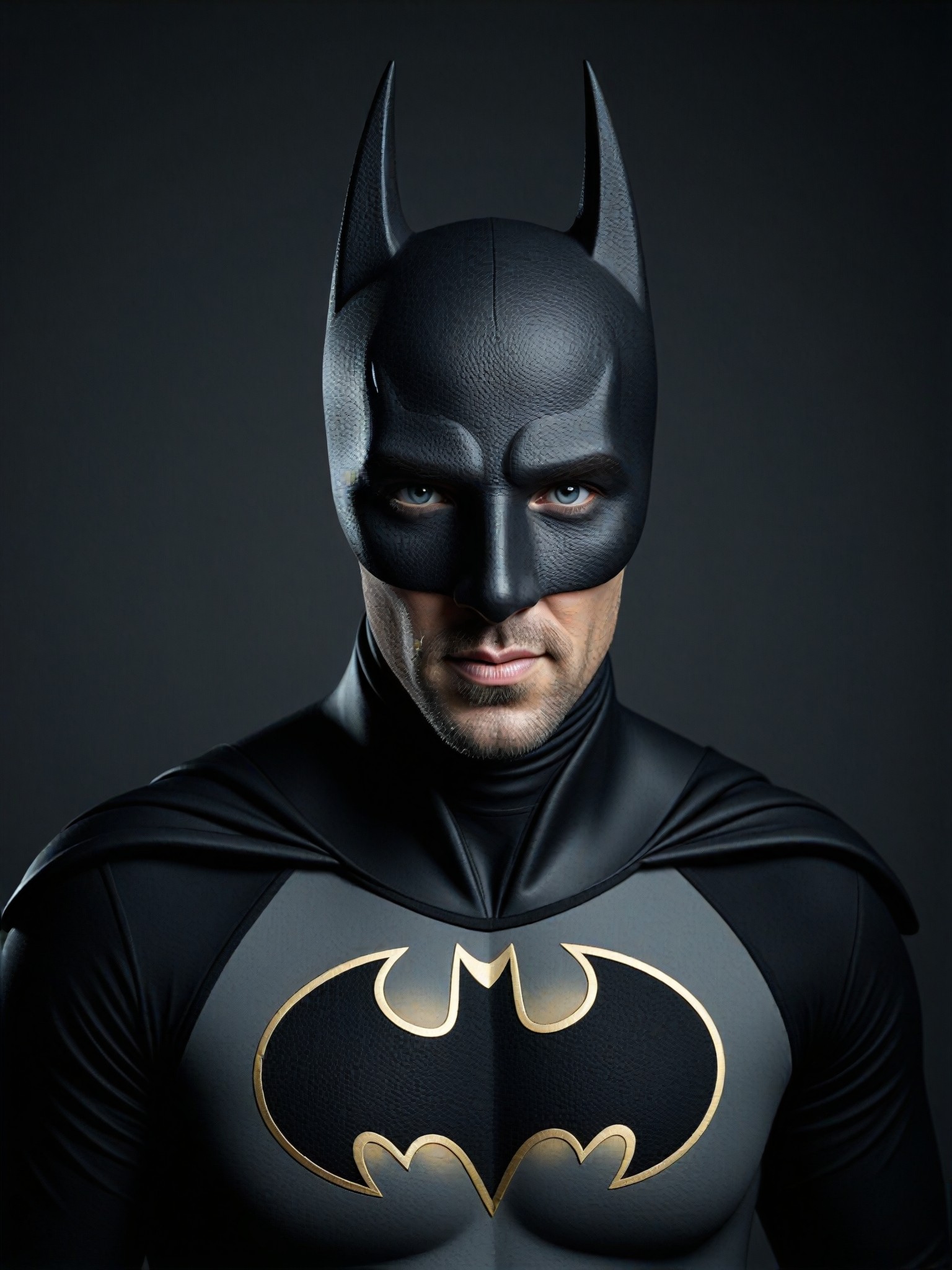 Virtual Try On Batman Hat - 1 Person, Solo, Upper Body, Wearing Batman ...
