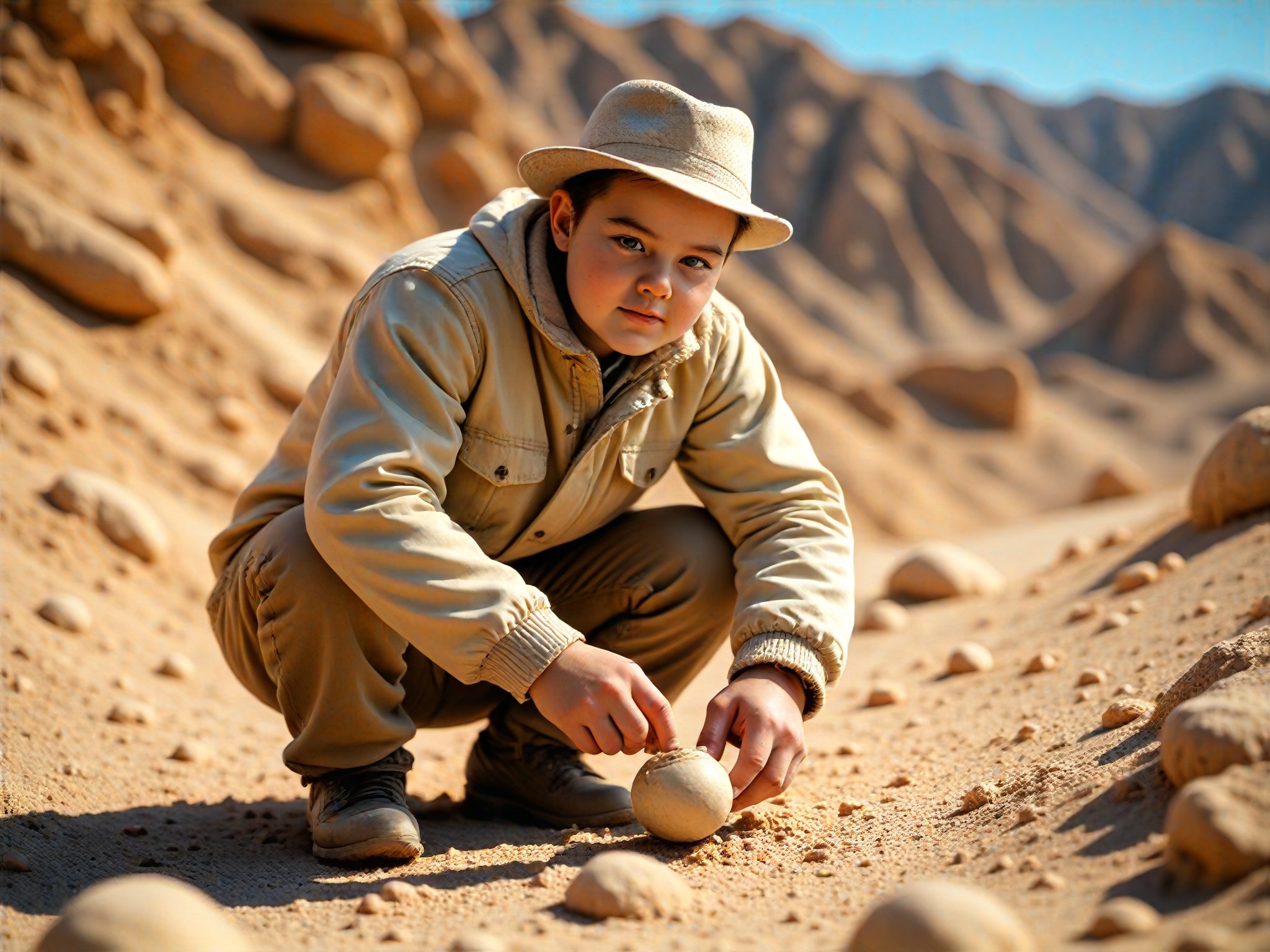 🏺✨** Archaeologist's Dream Life: Time Traveler in the Desert ⏳🌞 image