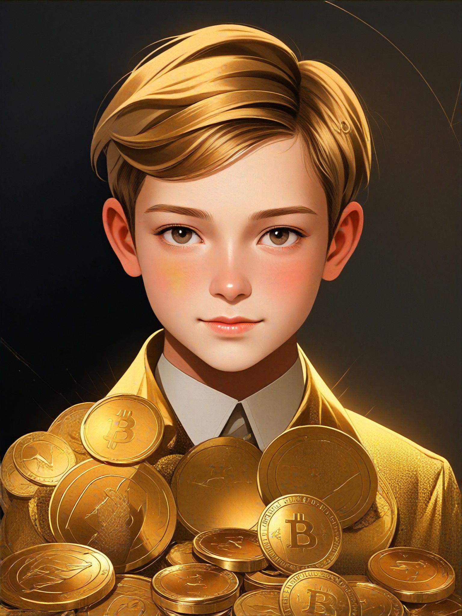 a1.art-generated Golden Crown image