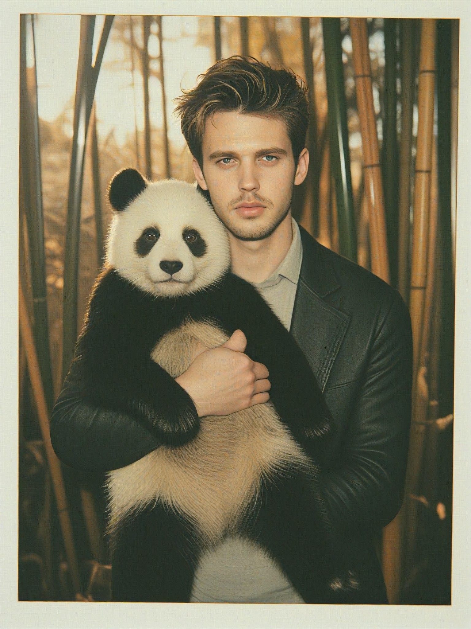 My photo with the giant panda image