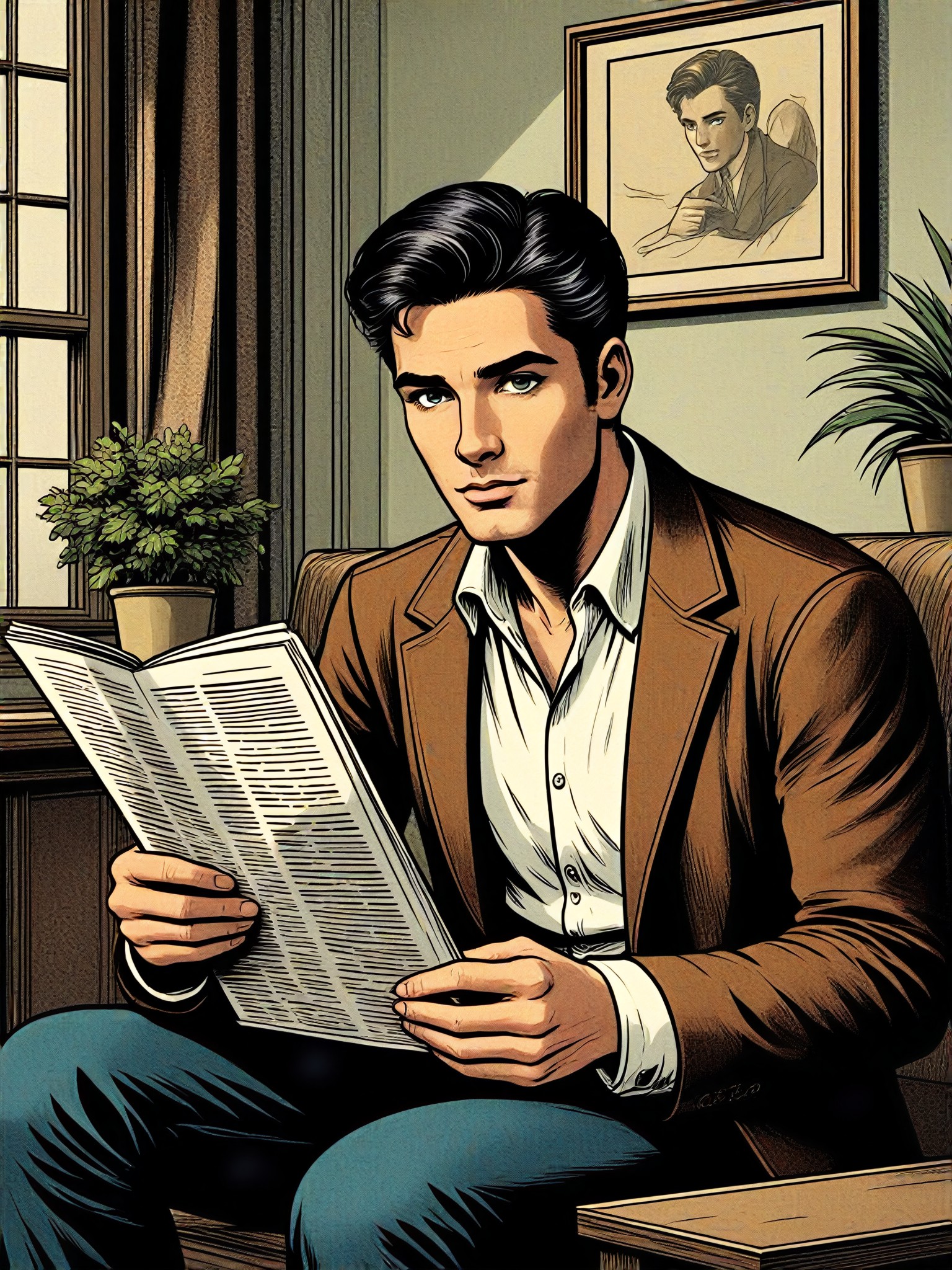 AI Newspaper art generator