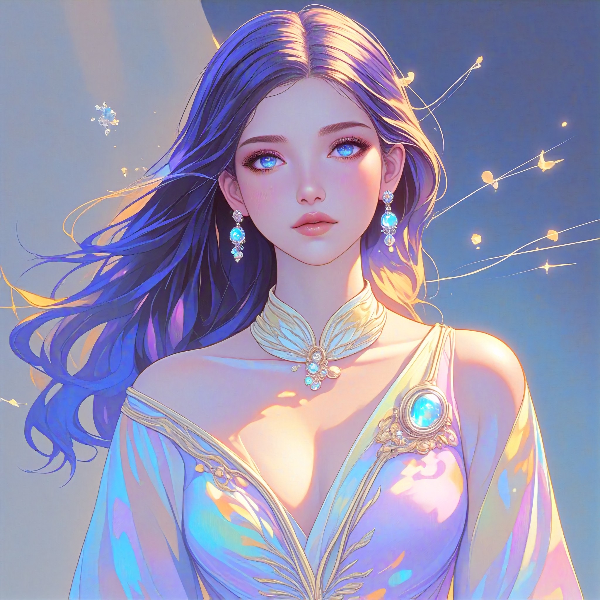 Colorful Figure with Jewels image