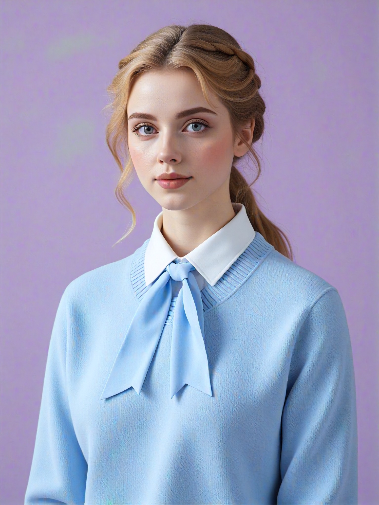 Clear and lovely ID photo image