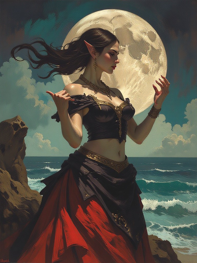 Two-Anime-Oil Painting image