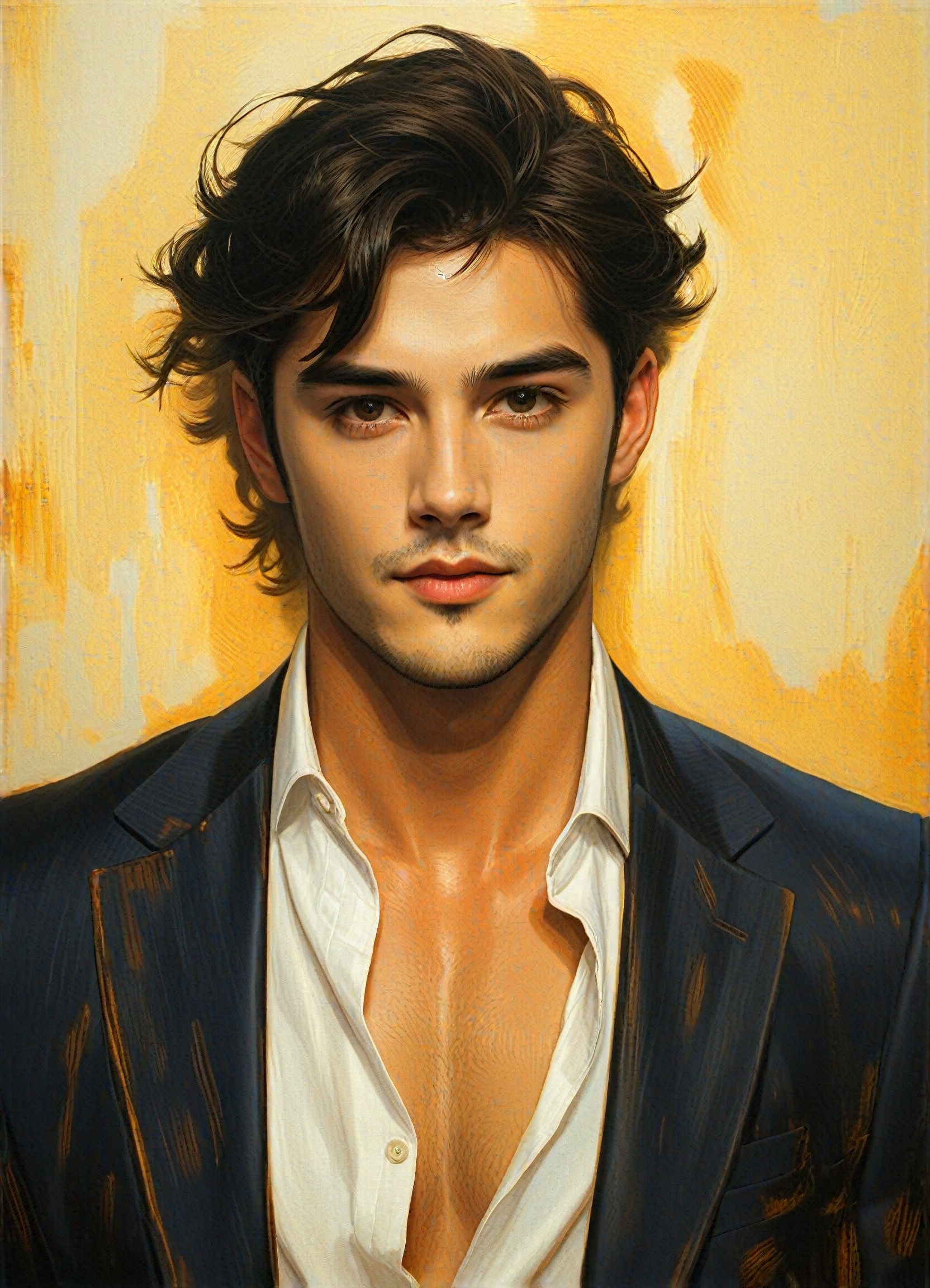 AI Yellow art generator